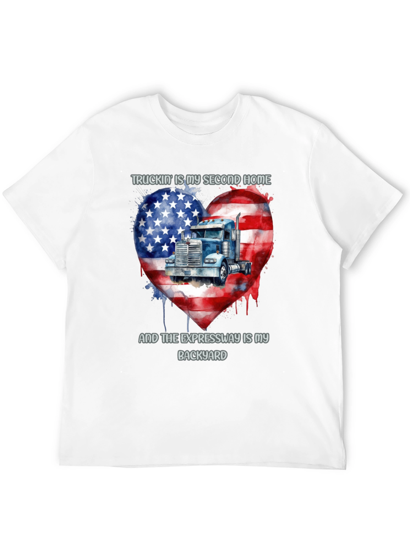 Truckin Home T-Shirt - American Pride