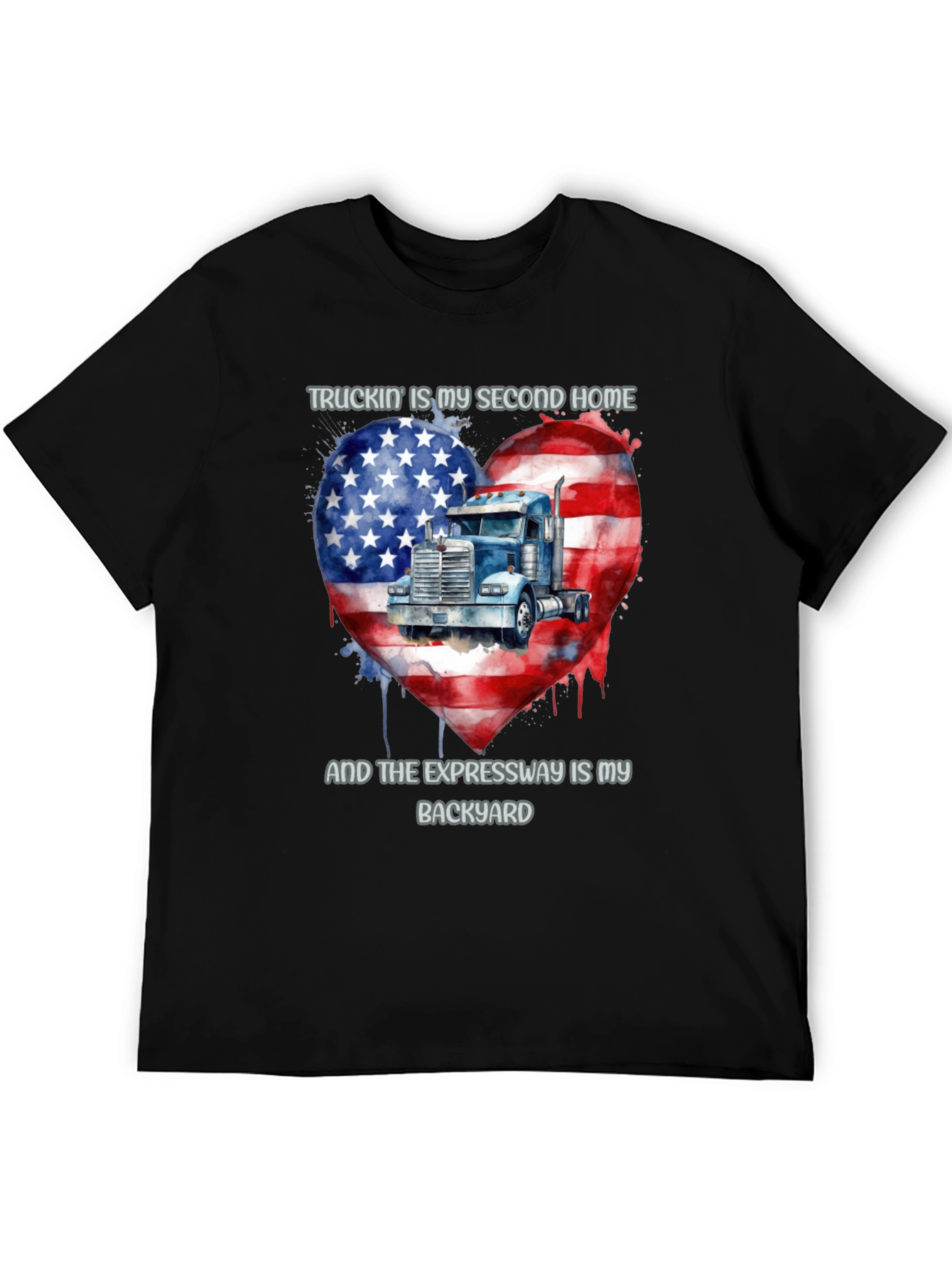 Truckin Home T-Shirt - American Pride