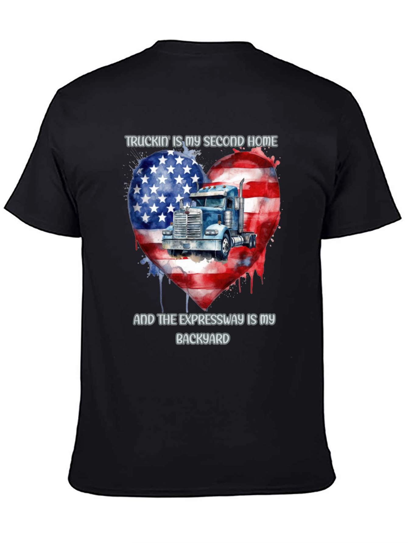 Truckin Home T-Shirt - American Pride