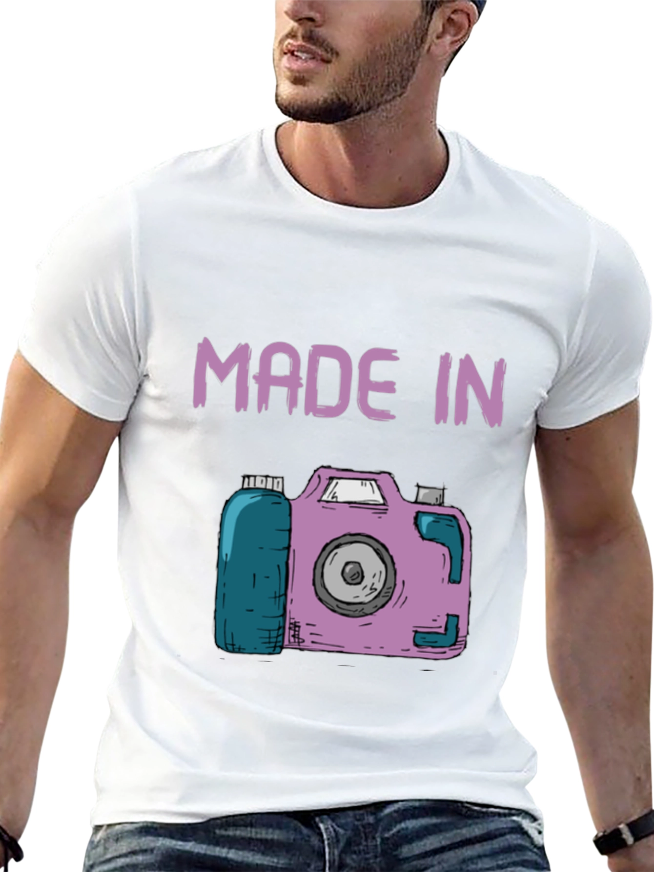 Camera Graphic T-Shirt - Unique Design Cool and Casual