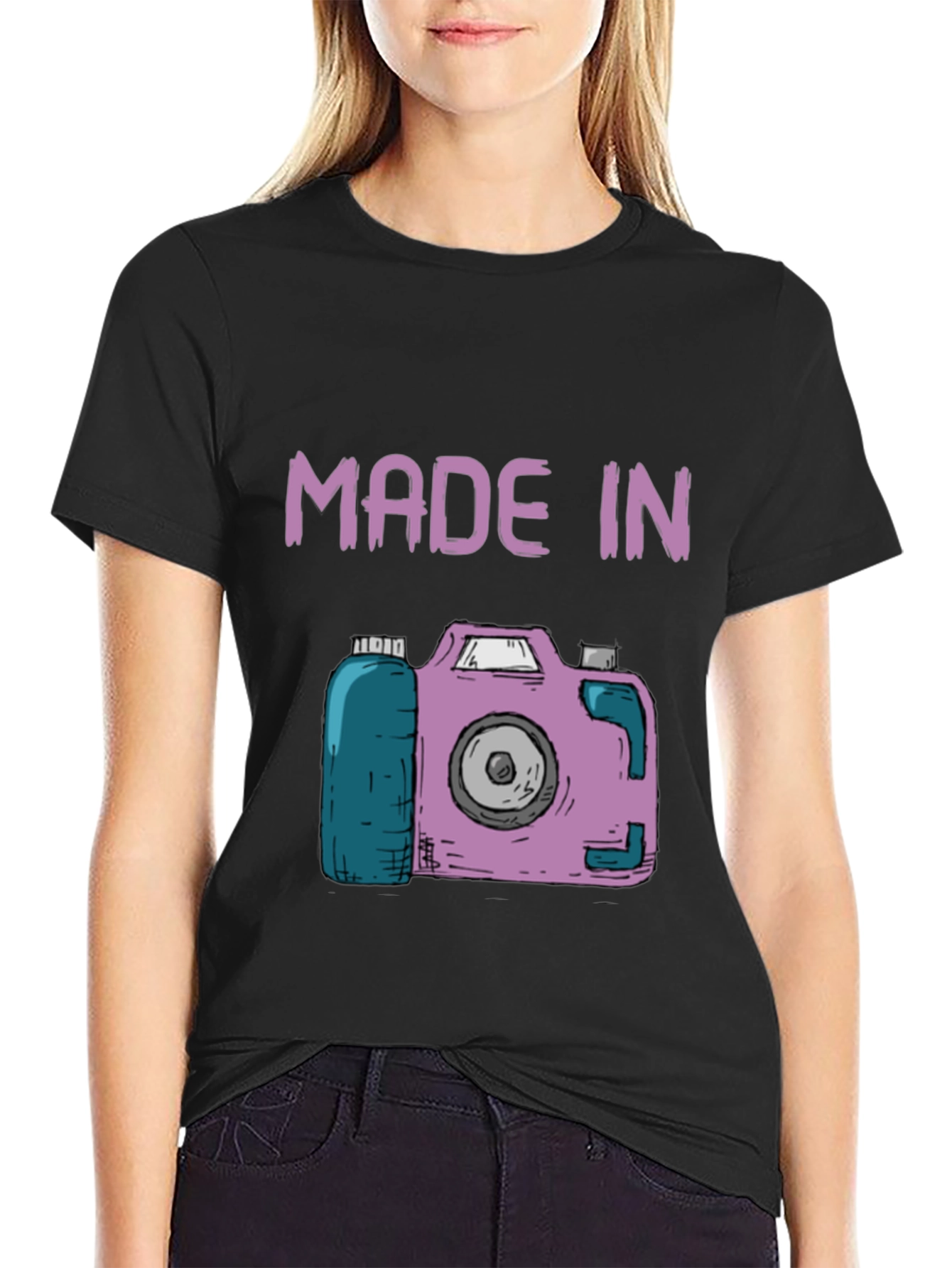 Camera Graphic T-Shirt - Unique Design Cool and Casual