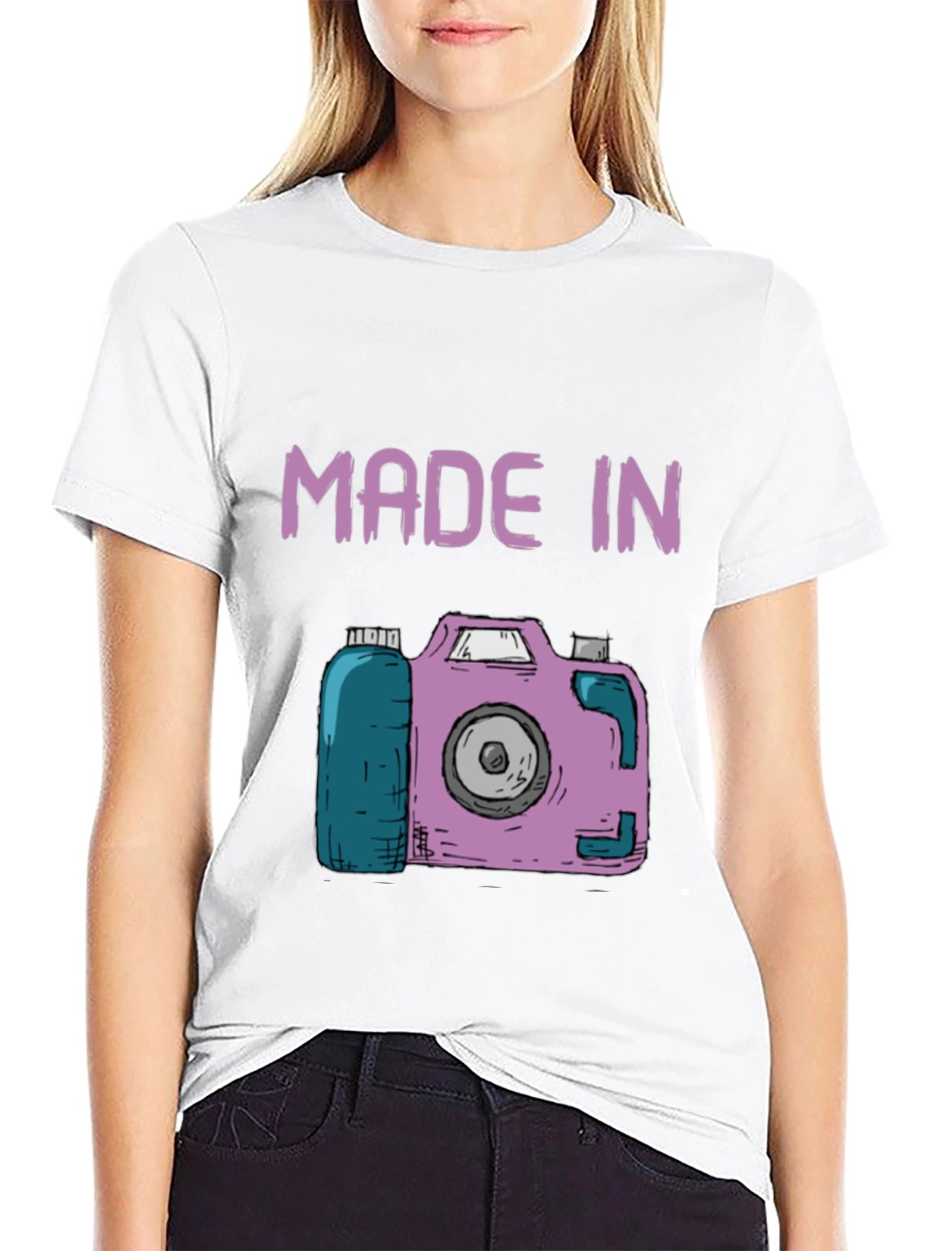 Camera Graphic T-Shirt - Unique Design Cool and Casual
