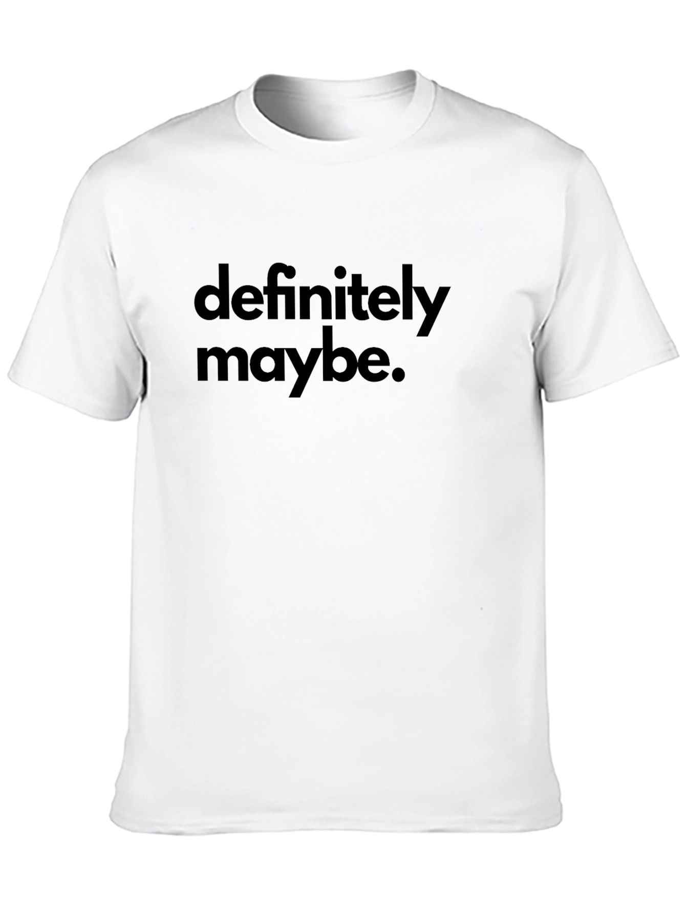 Definitely Maybe Graphic Tee - Casual Black T-Shirt