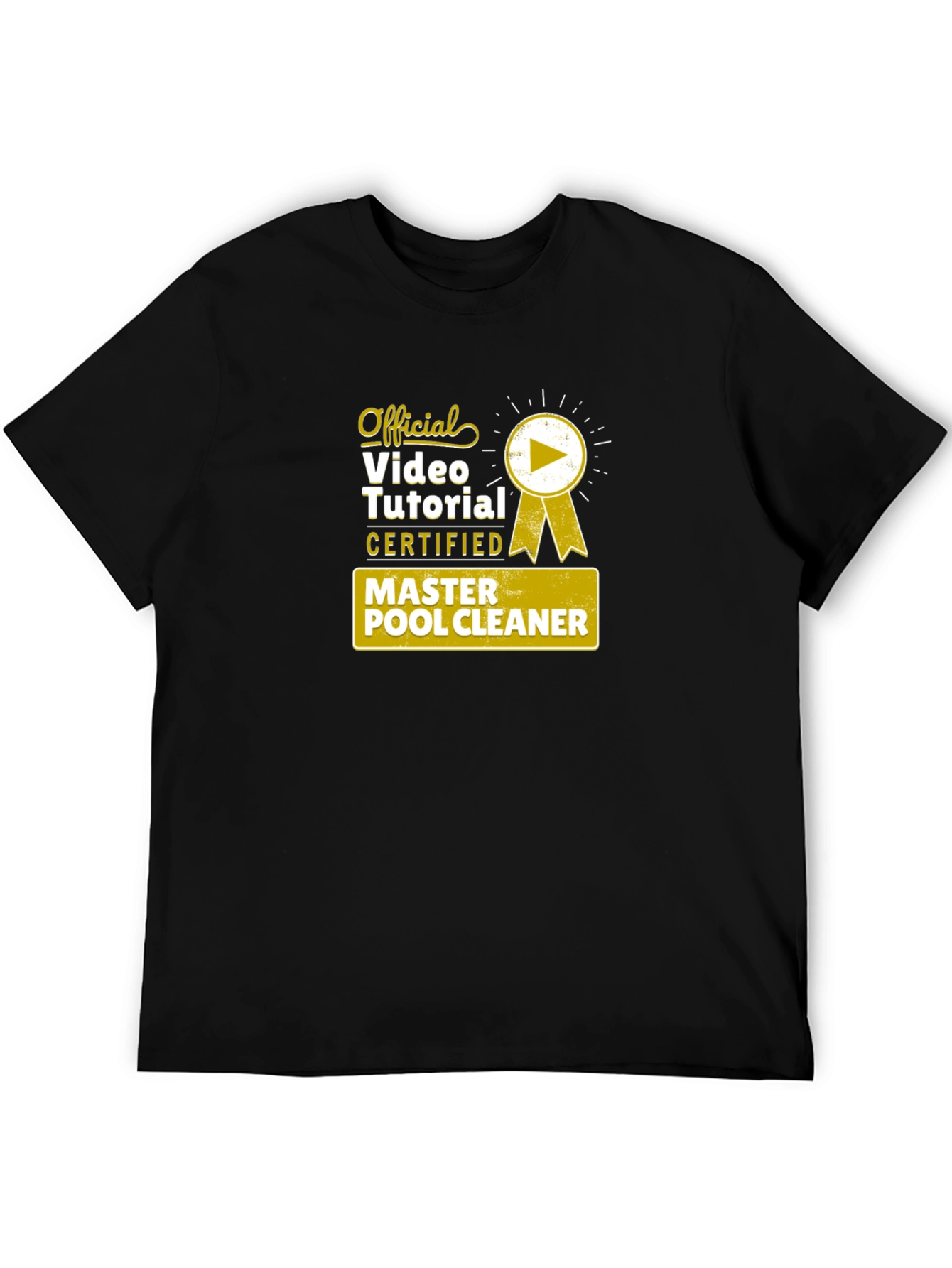 Official Master Pool Cleaner Certified Video Tutorial T-Shirt