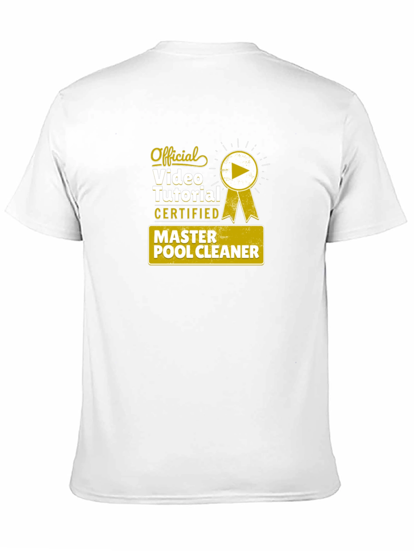 Official Master Pool Cleaner Certified Video Tutorial T-Shirt