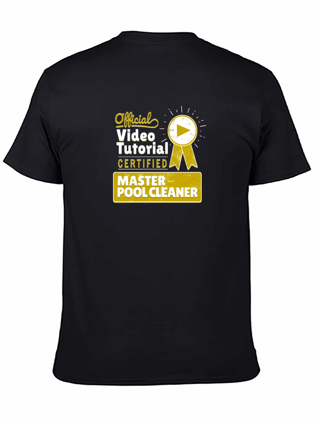 Official Master Pool Cleaner Certified Video Tutorial T-Shirt