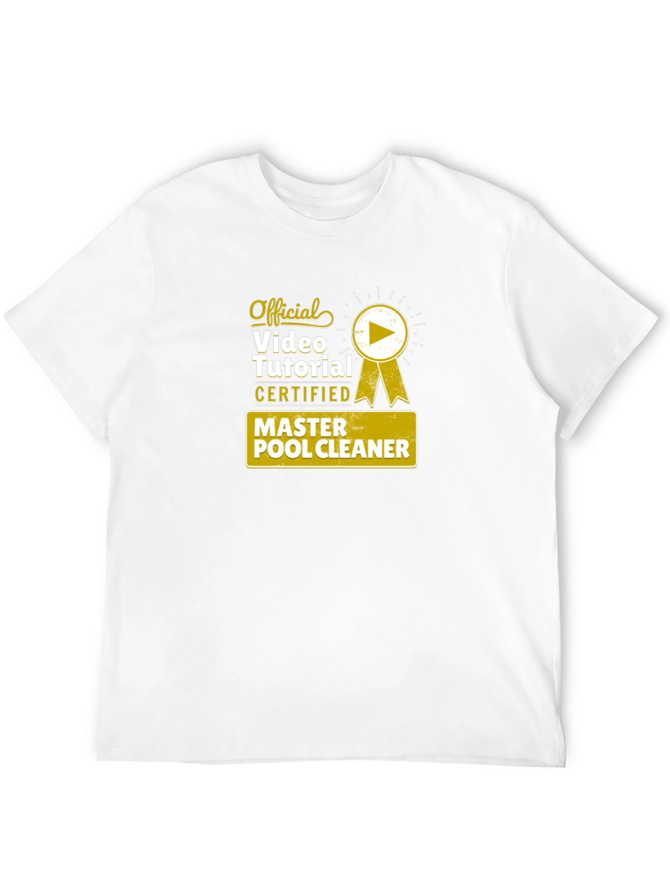 Official Master Pool Cleaner Certified Video Tutorial T-Shirt