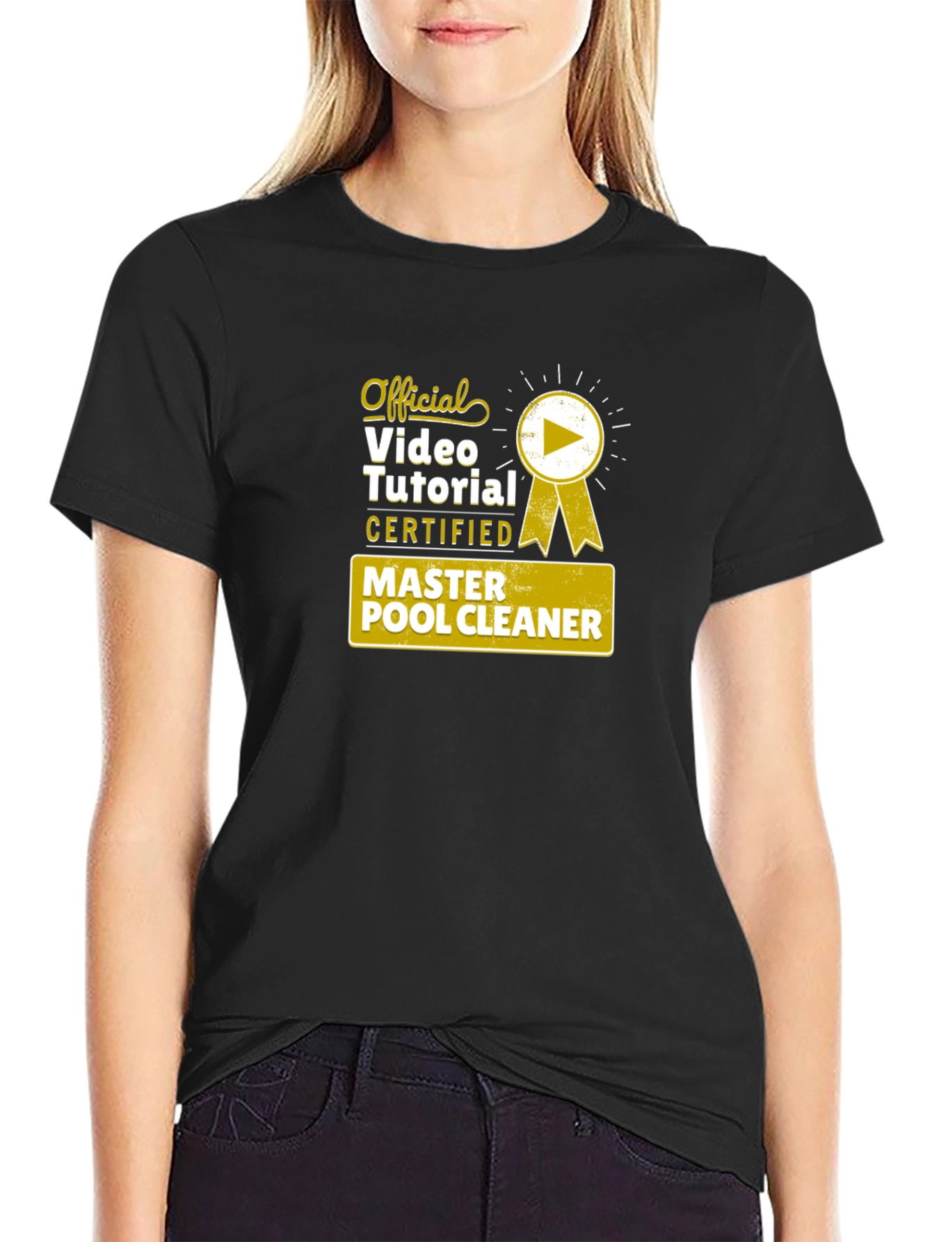 Official Master Pool Cleaner Certified Video Tutorial T-Shirt