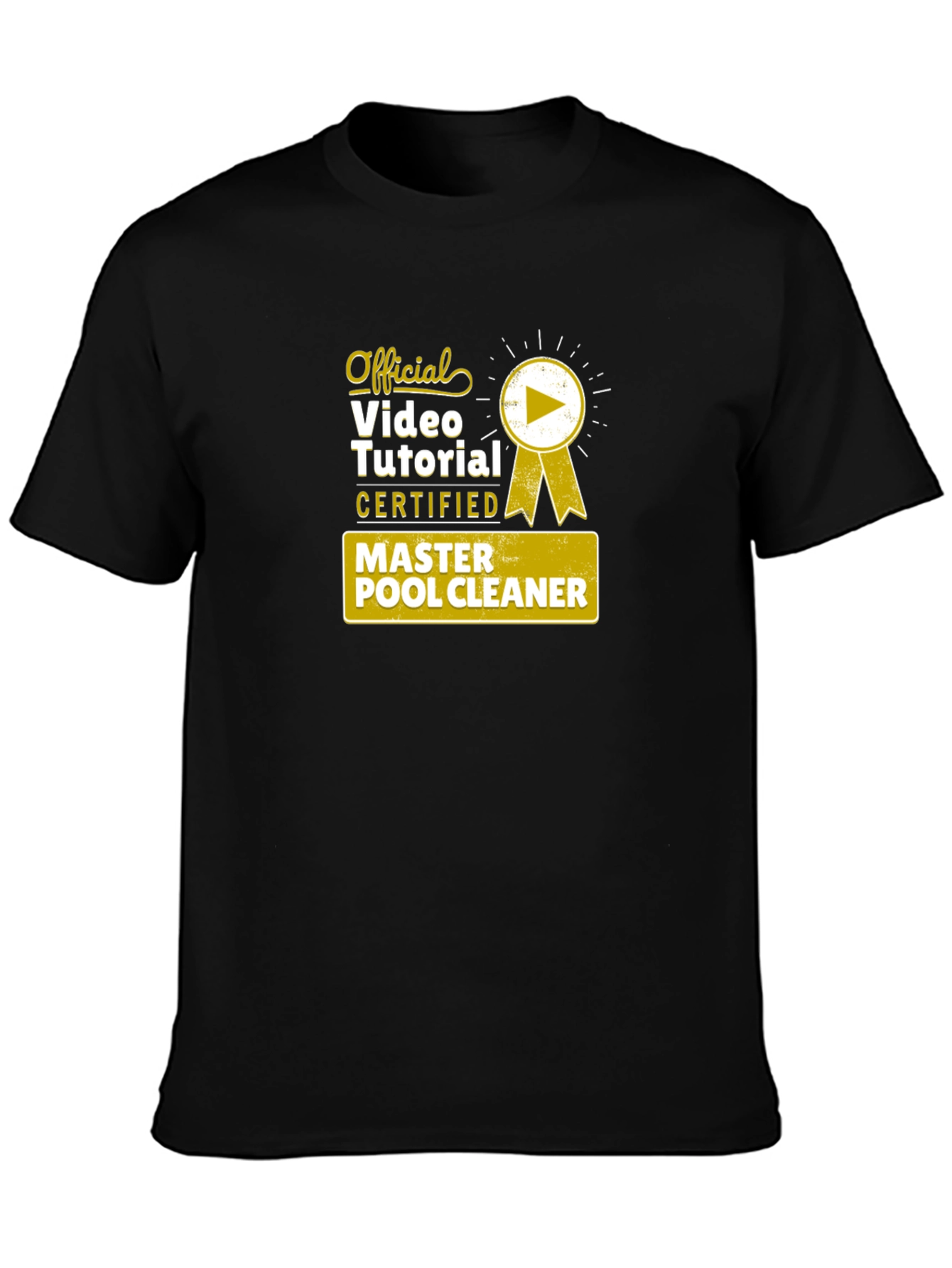 Official Master Pool Cleaner Certified Video Tutorial T-Shirt