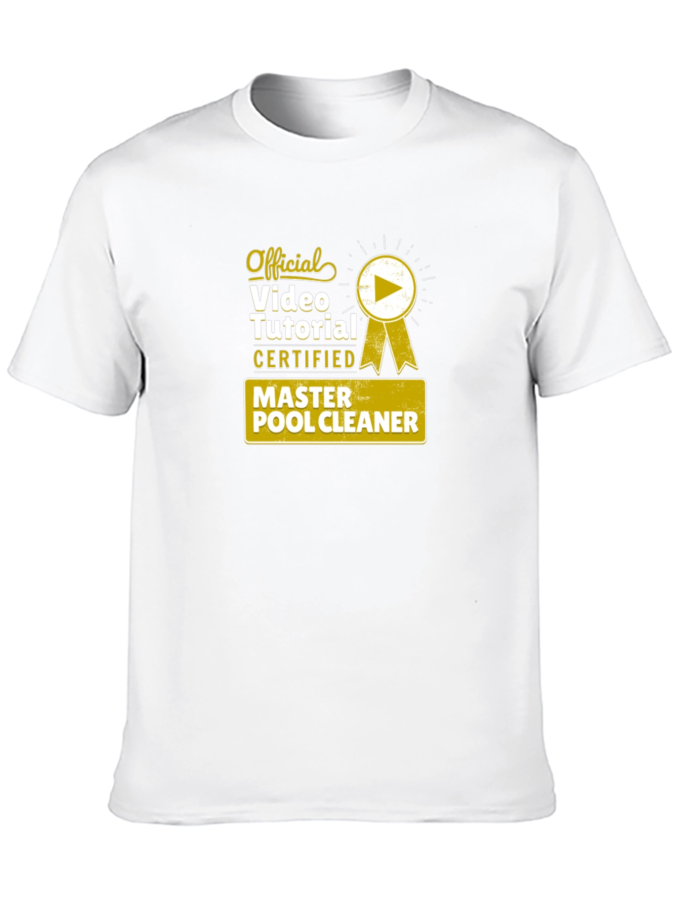 Official Master Pool Cleaner Certified Video Tutorial T-Shirt