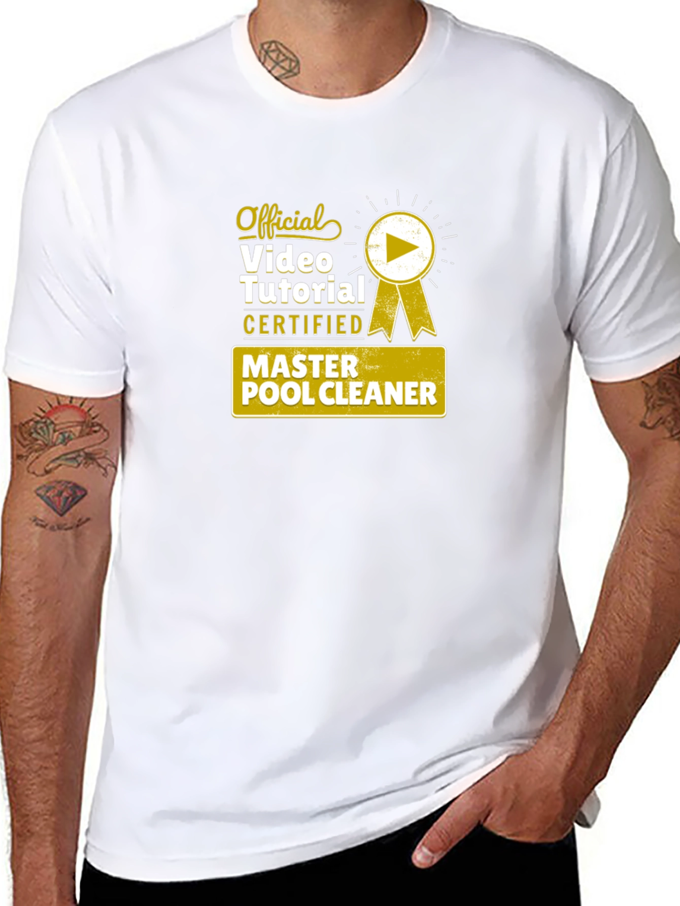 Official Master Pool Cleaner Certified Video Tutorial T-Shirt