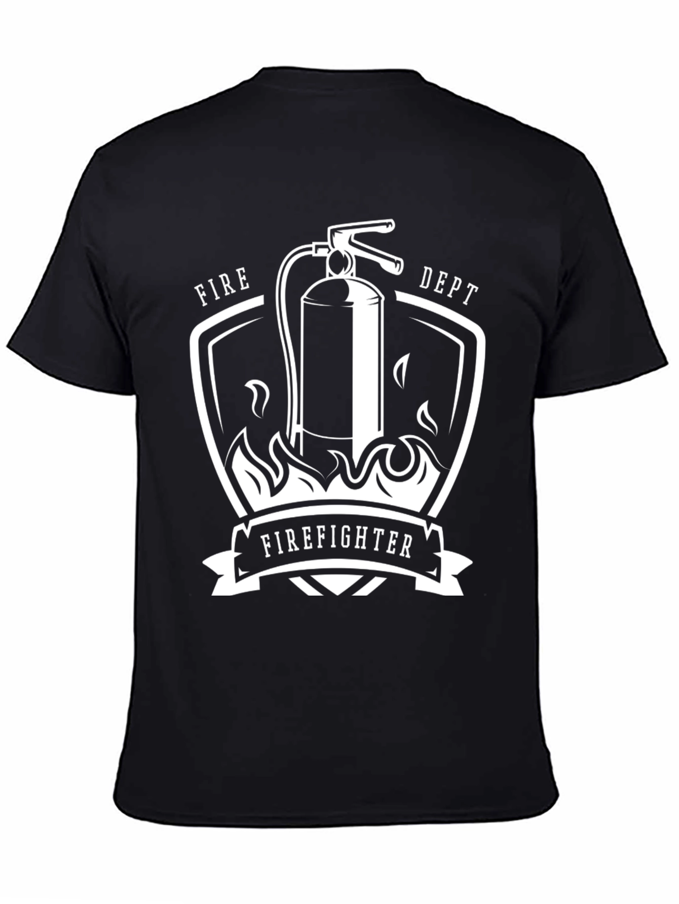 Firefighter T-Shirt - Fire Dept Design