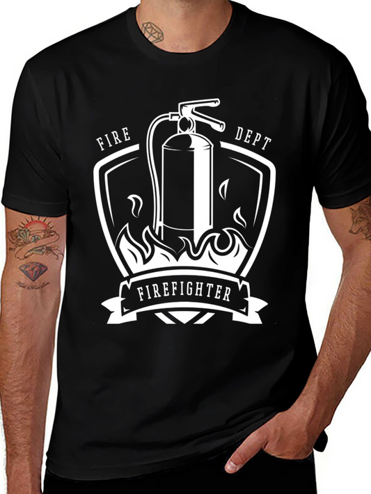 Firefighter T-Shirt - Fire Dept Design