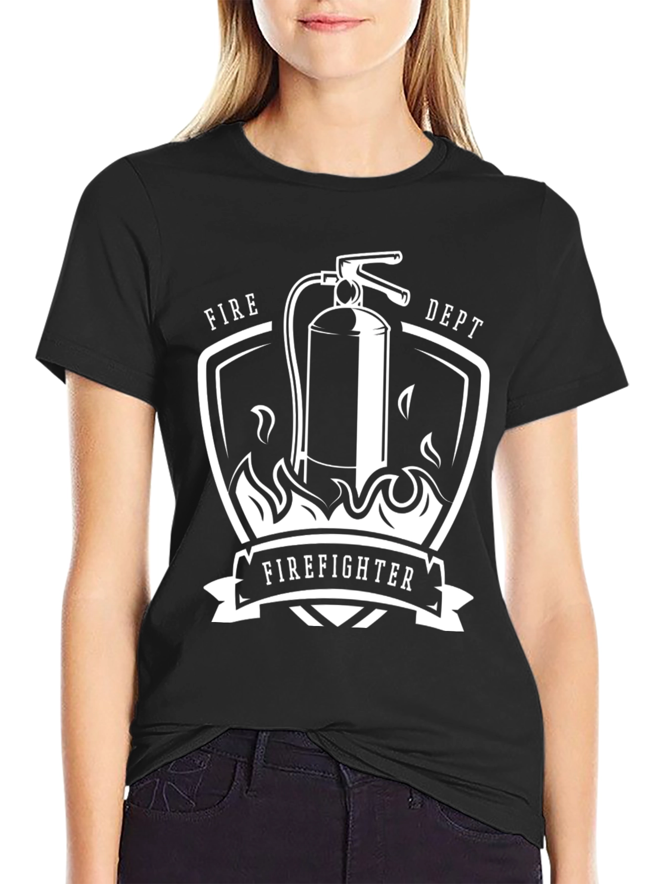 Firefighter T-Shirt - Fire Dept Design
