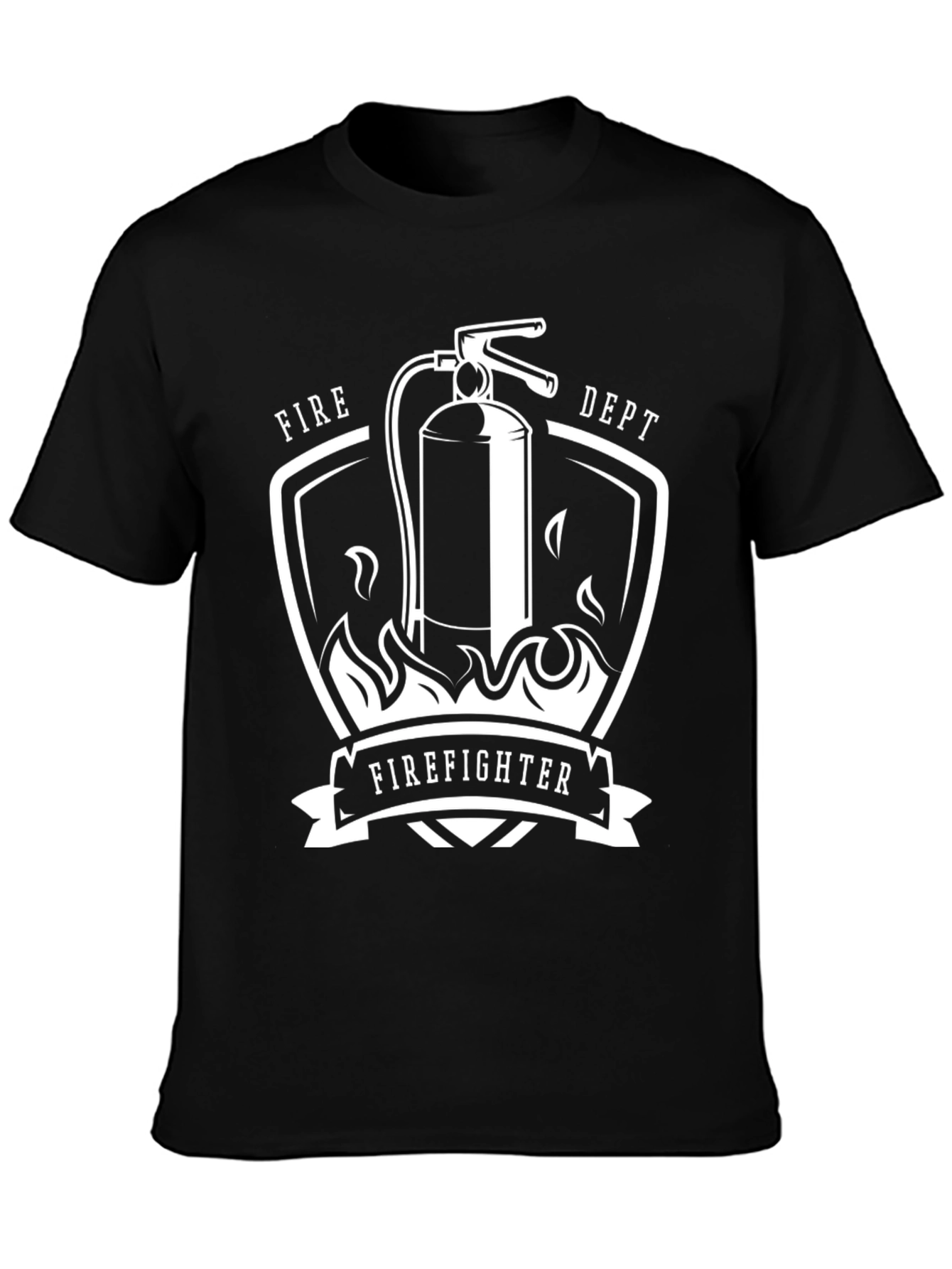 Firefighter T-Shirt - Fire Dept Design