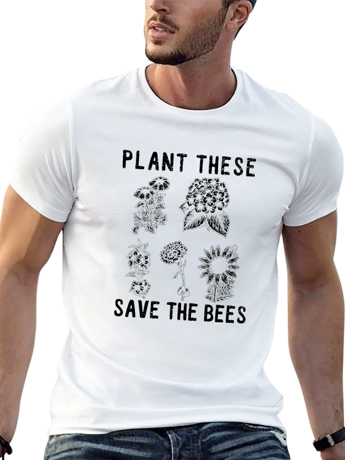 Plant These Save The Bees Graphic T-Shirt