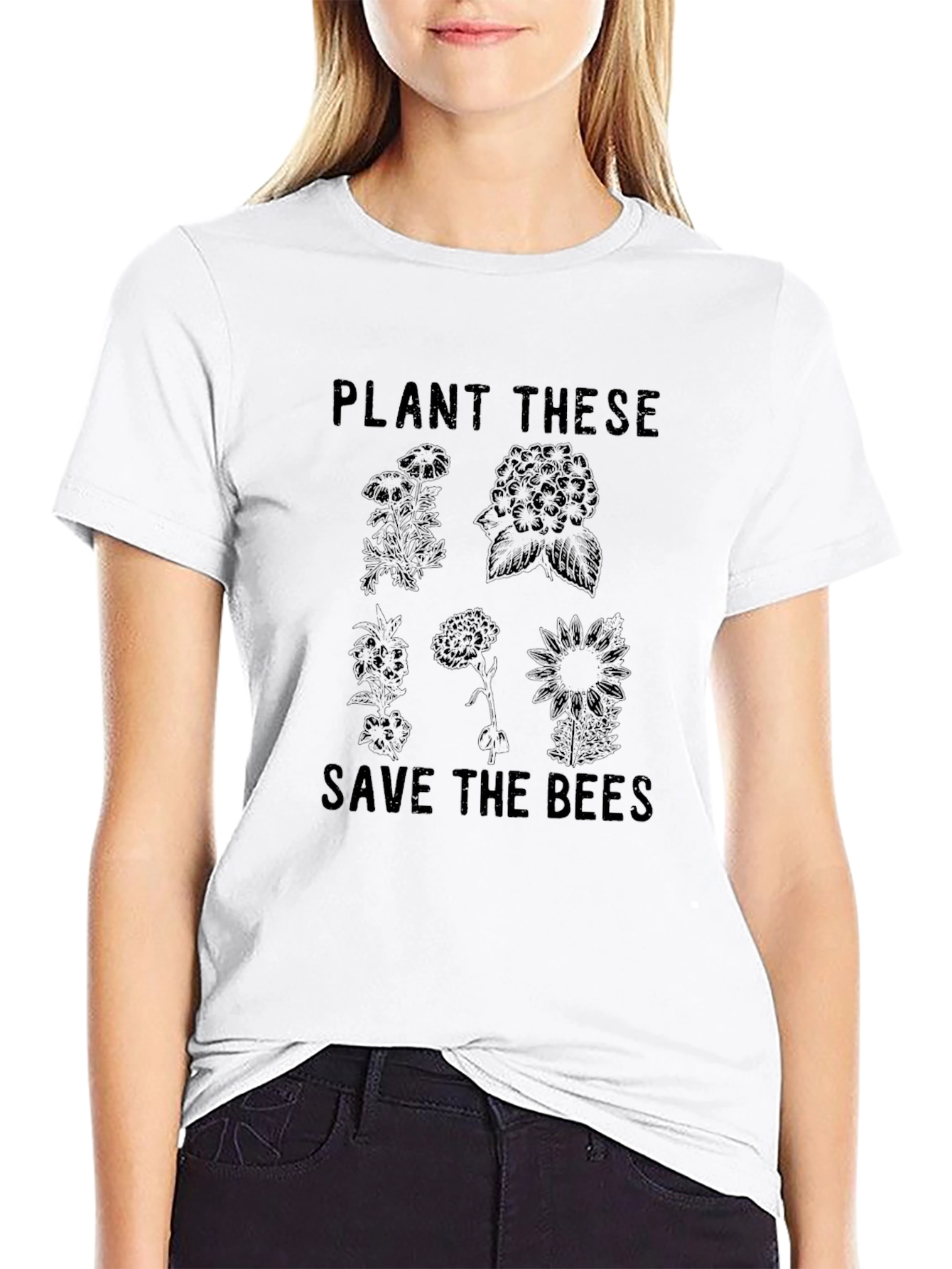 Plant These Save The Bees Graphic T-Shirt