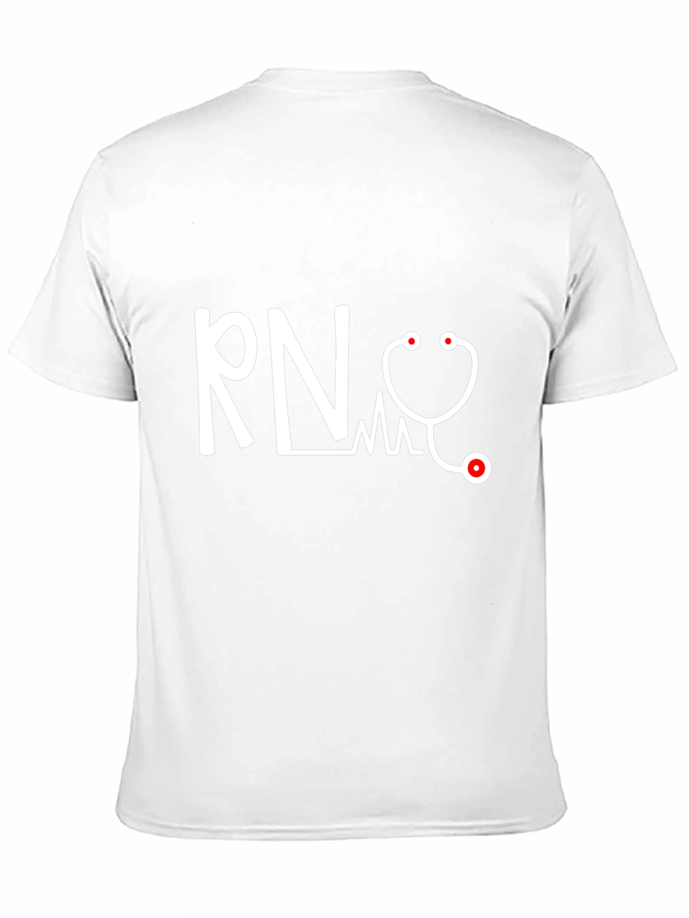 RN Stethoscope Graphic Tee - Medical Professional T-Shirt
