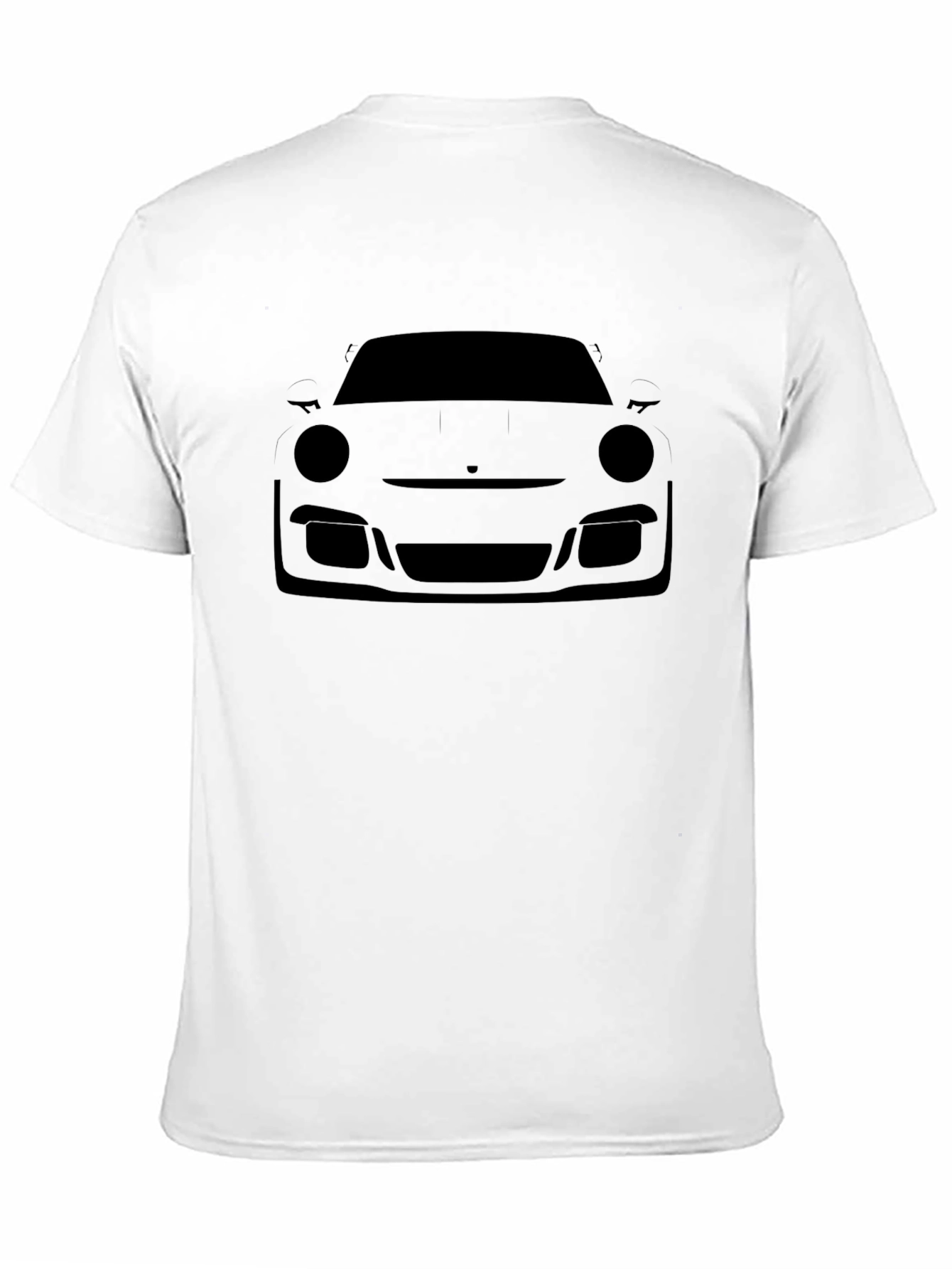 Porsche Silhouette Black T-Shirt - Mens Casual Tee