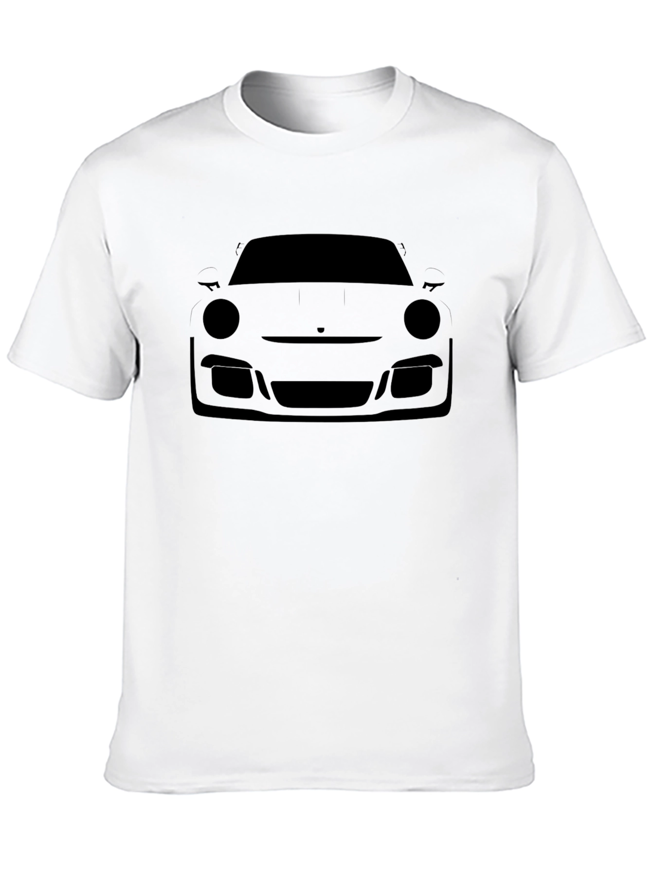 Porsche Silhouette Black T-Shirt - Mens Casual Tee