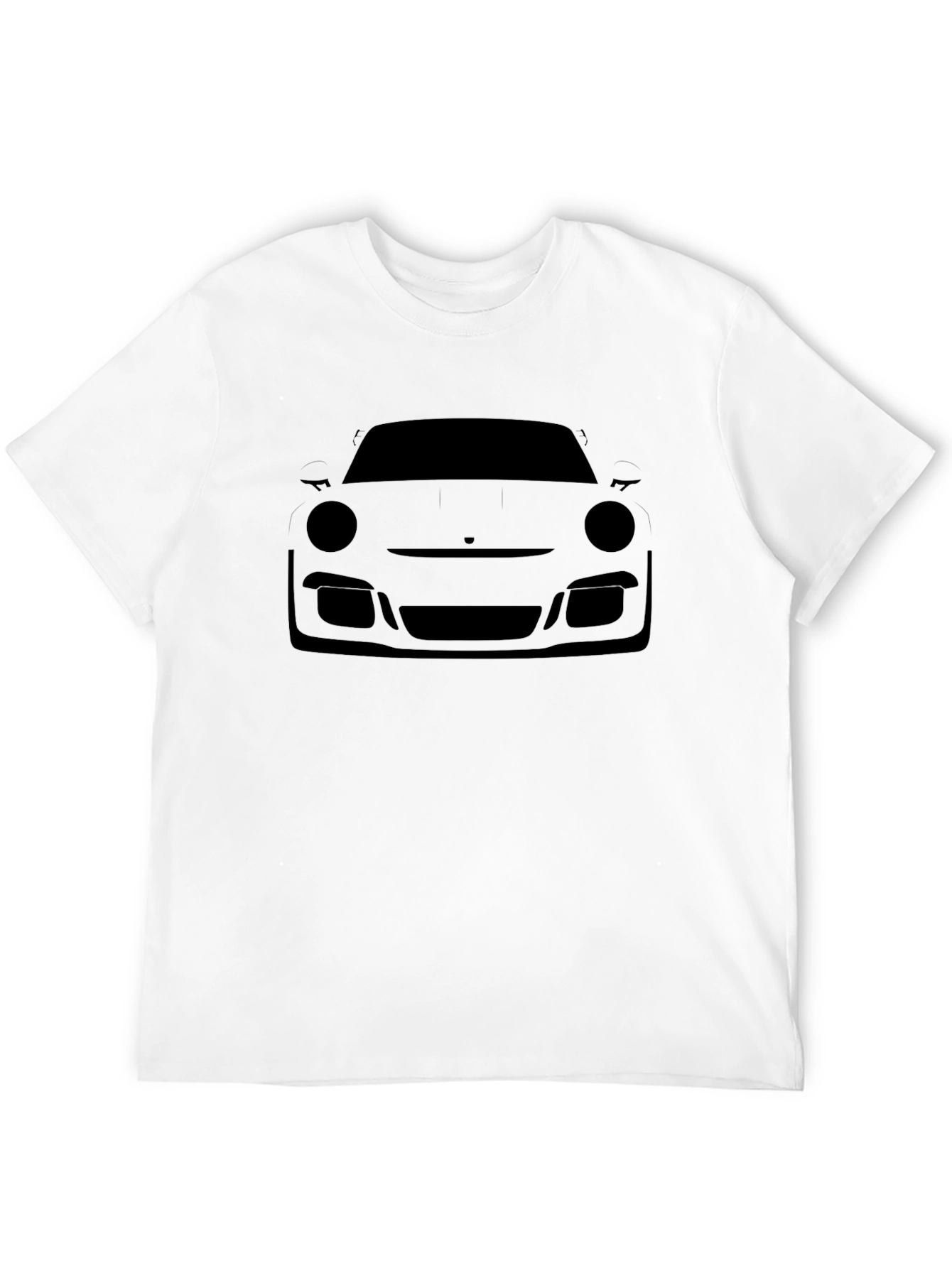 Porsche Silhouette Black T-Shirt - Mens Casual Tee