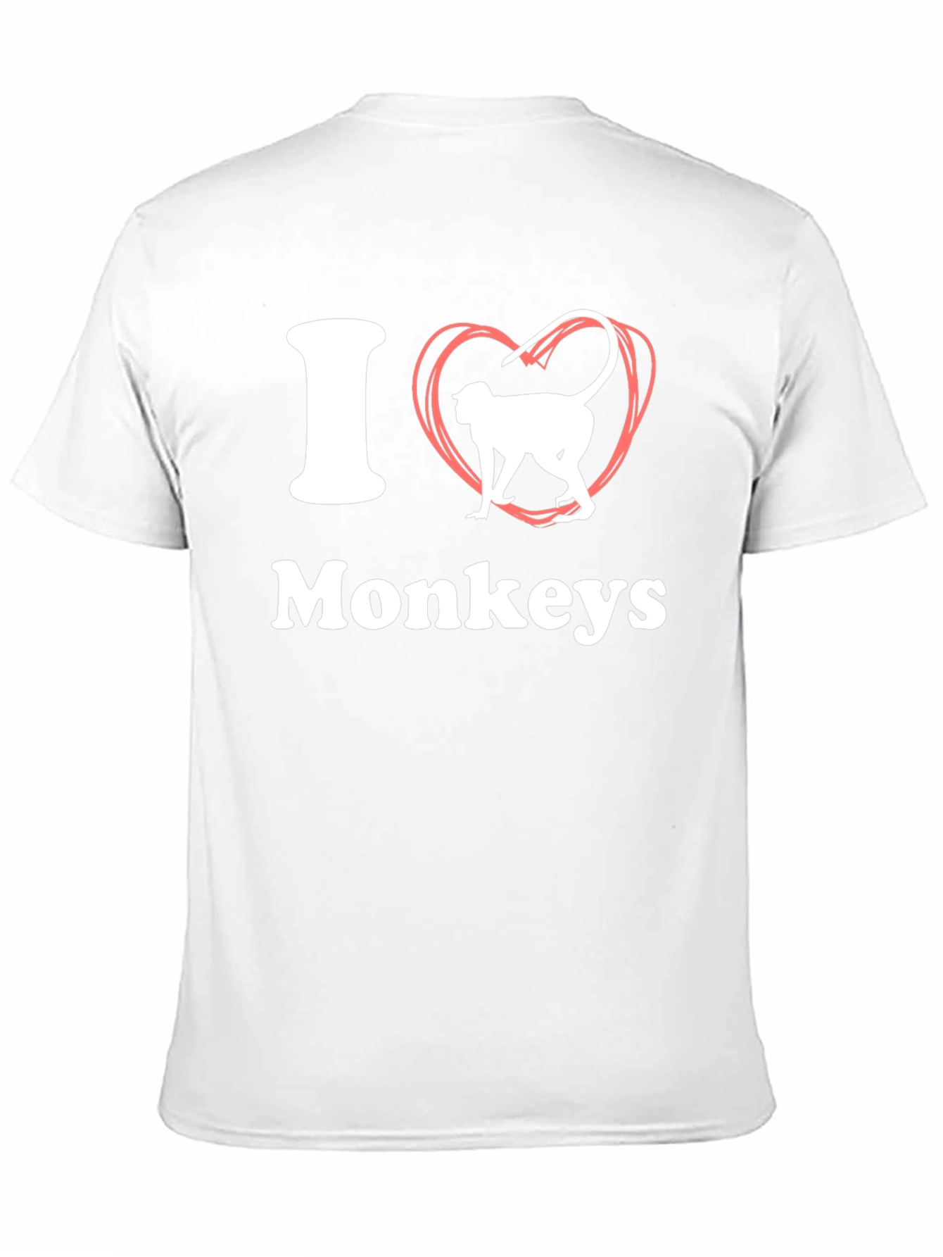 I Heart Monkeys Graphic Tee - Black