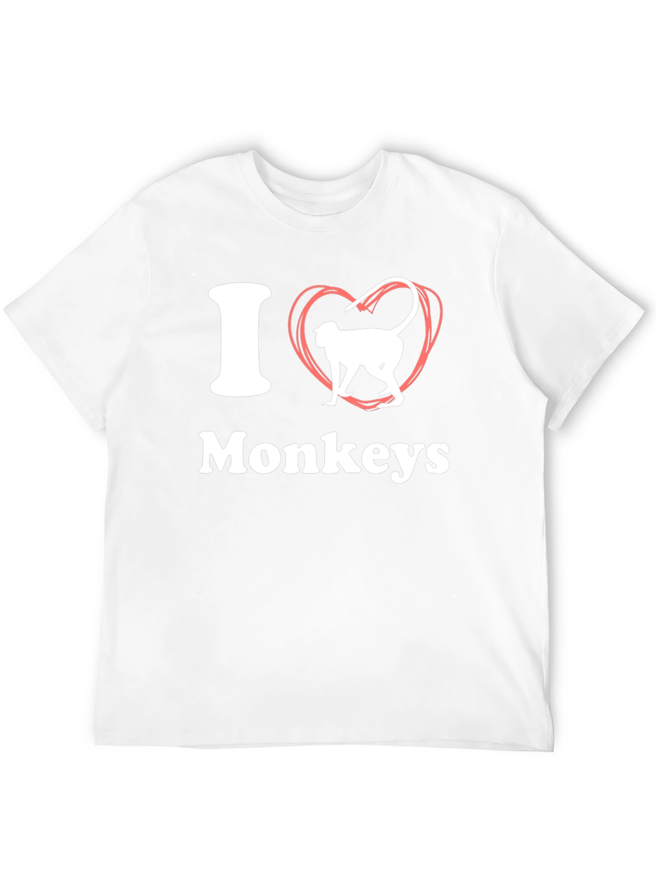 I Heart Monkeys Graphic Tee - Black