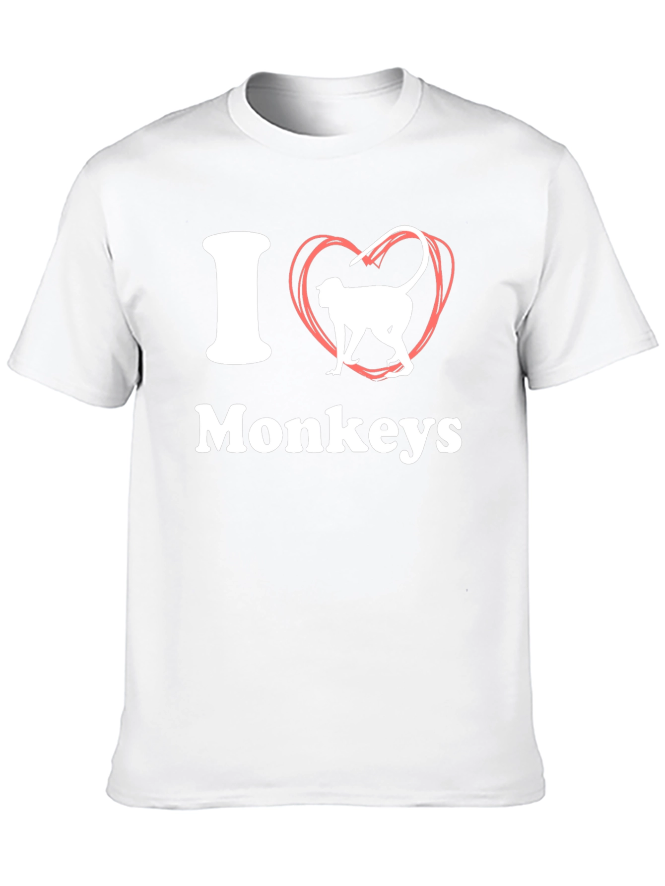 I Heart Monkeys Graphic Tee - Black