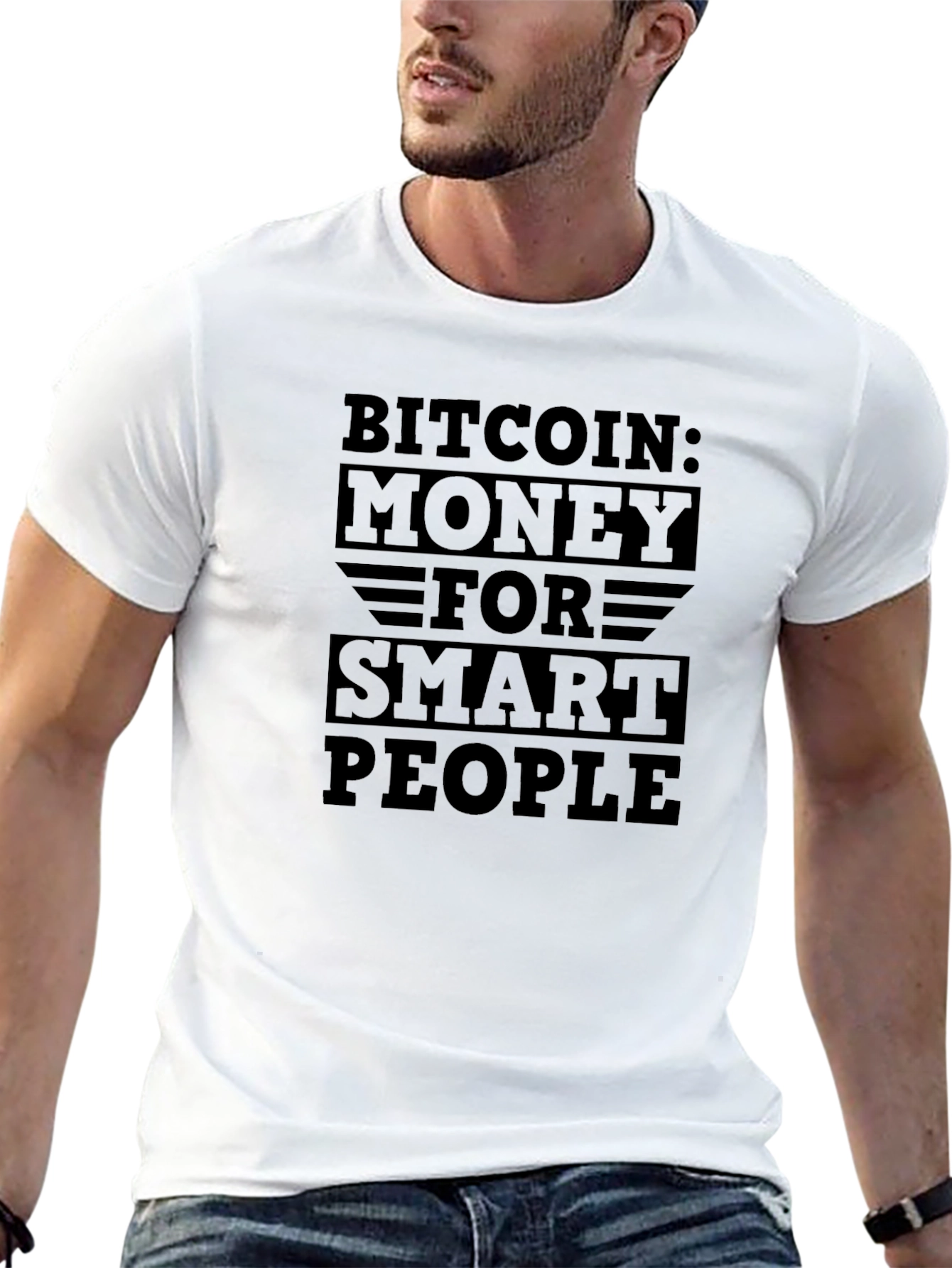 Bitcoin Money for Smart People Black T-Shirt