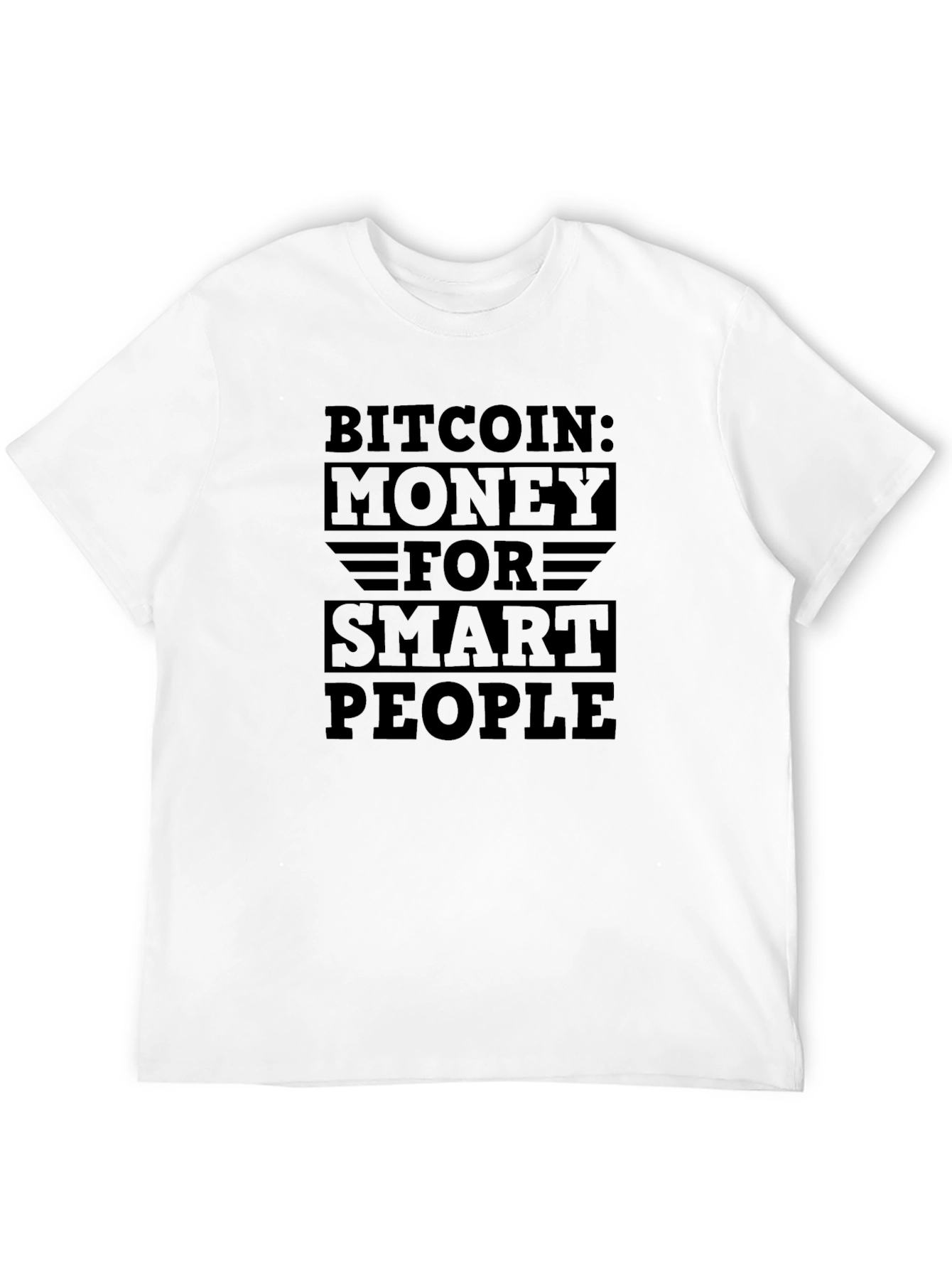 Bitcoin Money for Smart People Black T-Shirt