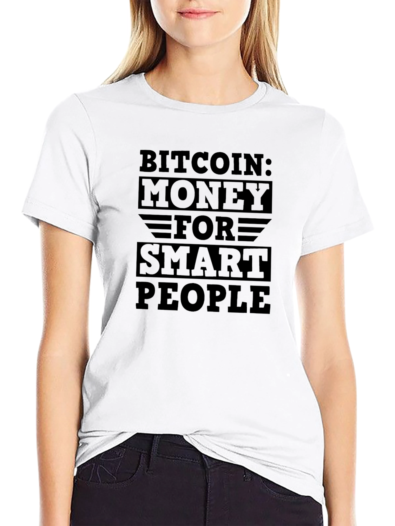 Bitcoin Money for Smart People Black T-Shirt