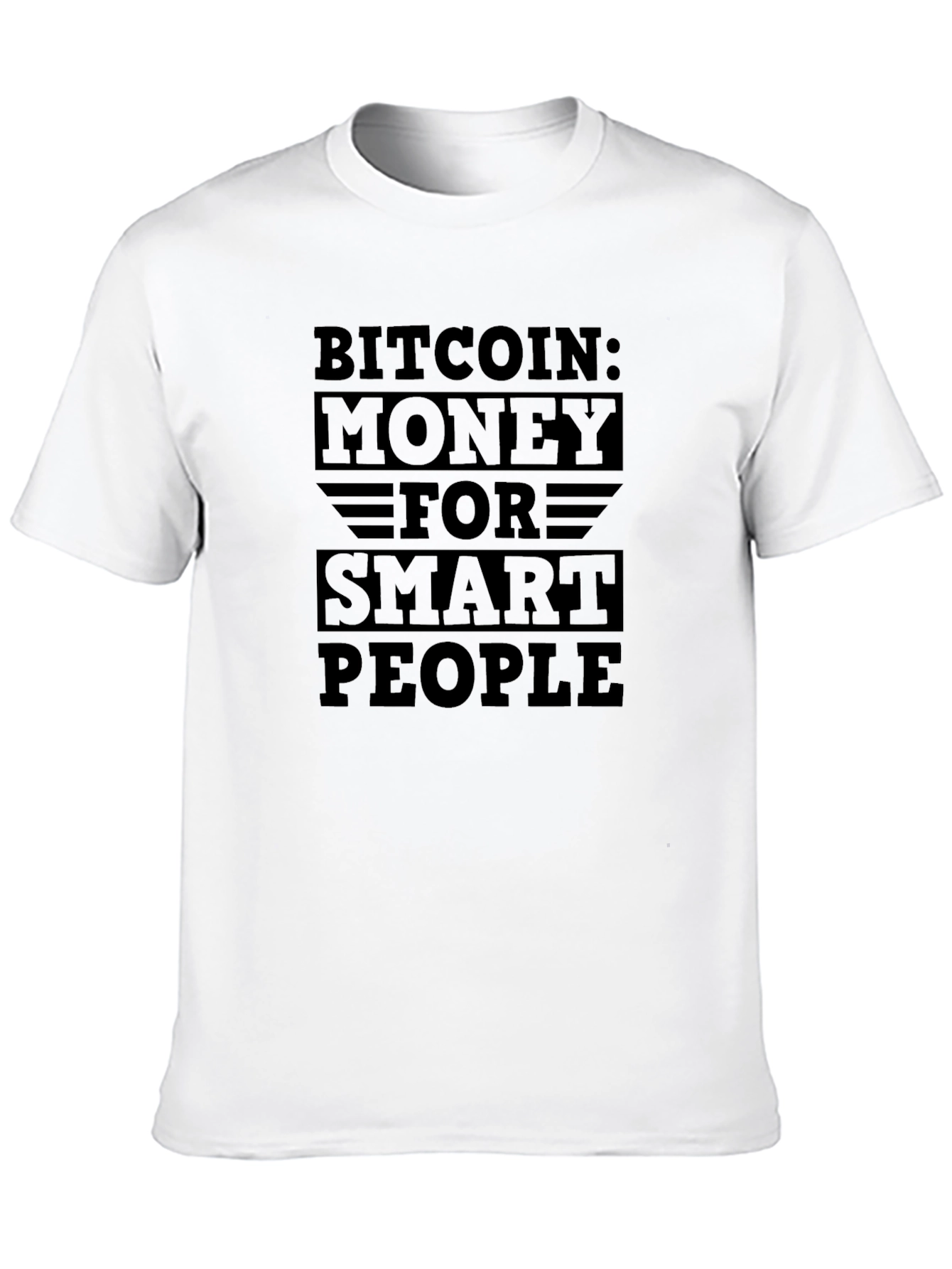 Bitcoin Money for Smart People Black T-Shirt