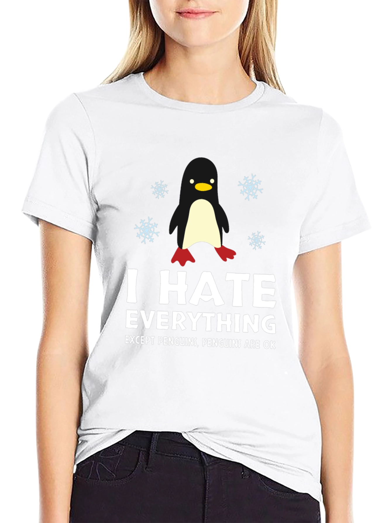 I Hate Everything Penguin Graphic Tee