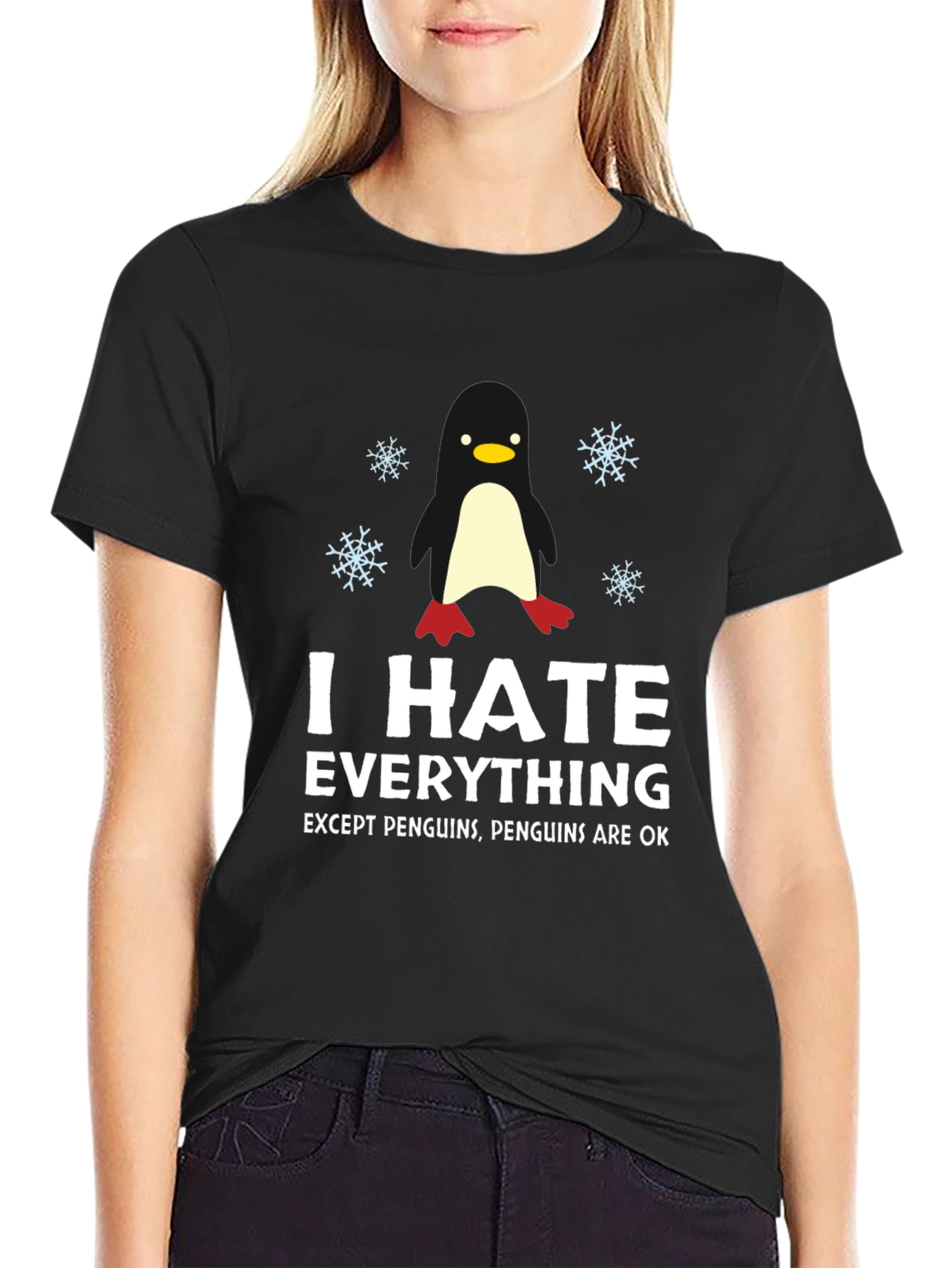 I Hate Everything Penguin Graphic Tee