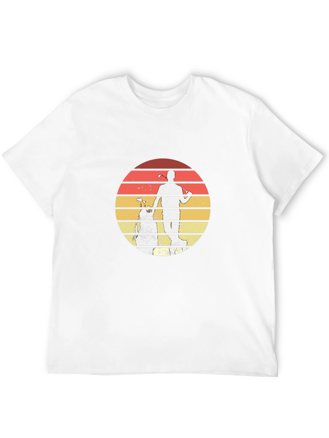 Retro Golf Sunset Graphic T-Shirt