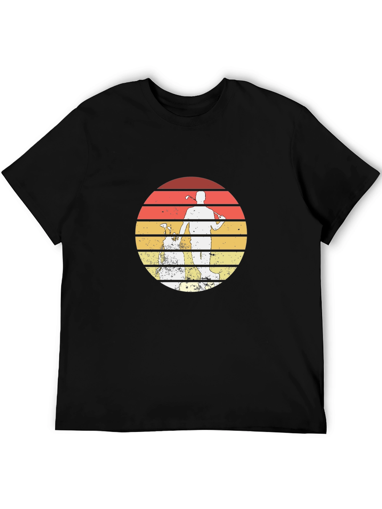 Retro Golf Sunset Graphic T-Shirt