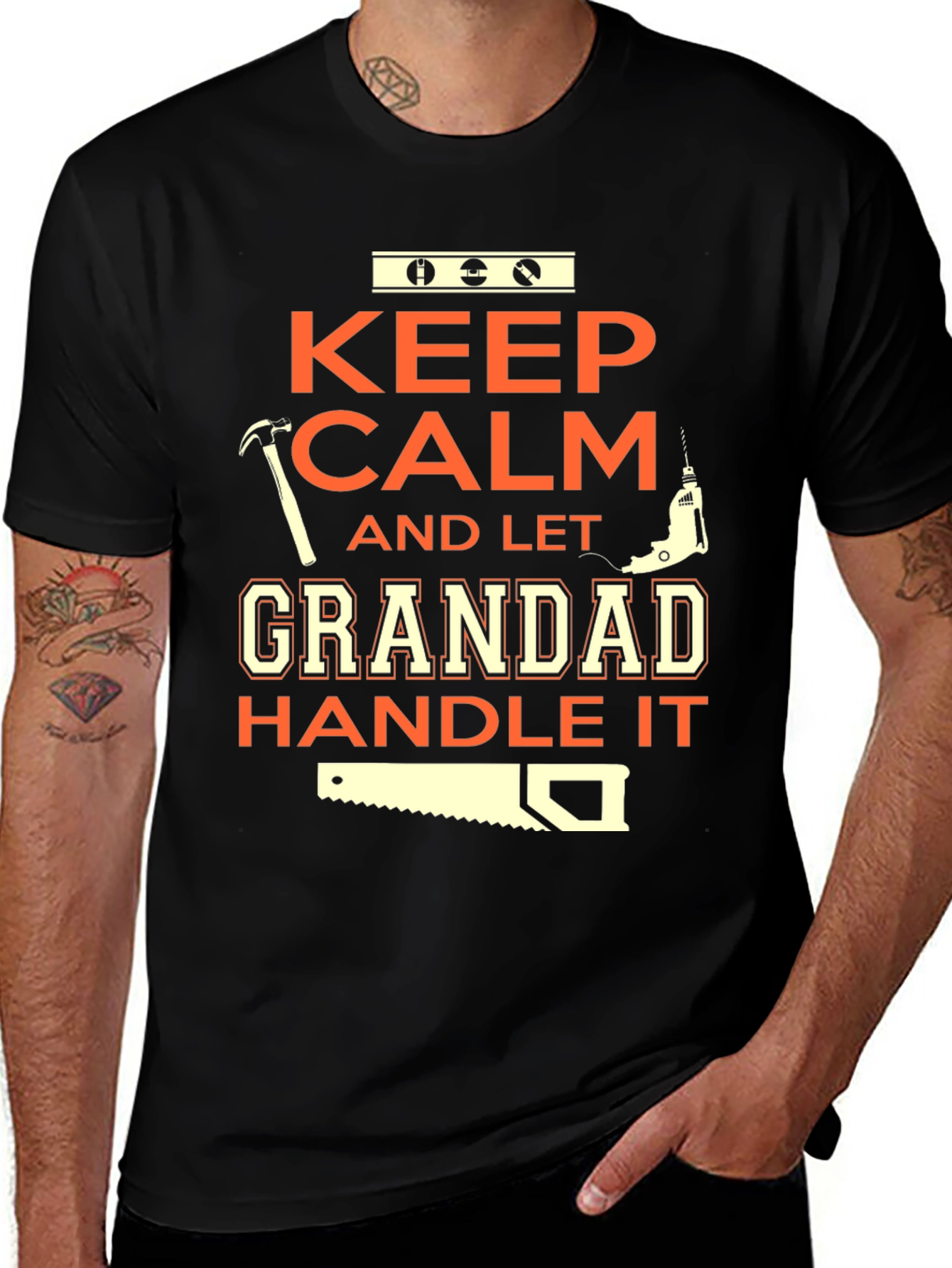 Grandad Handle It T-Shirt | Mens Novelty Graphic Tee