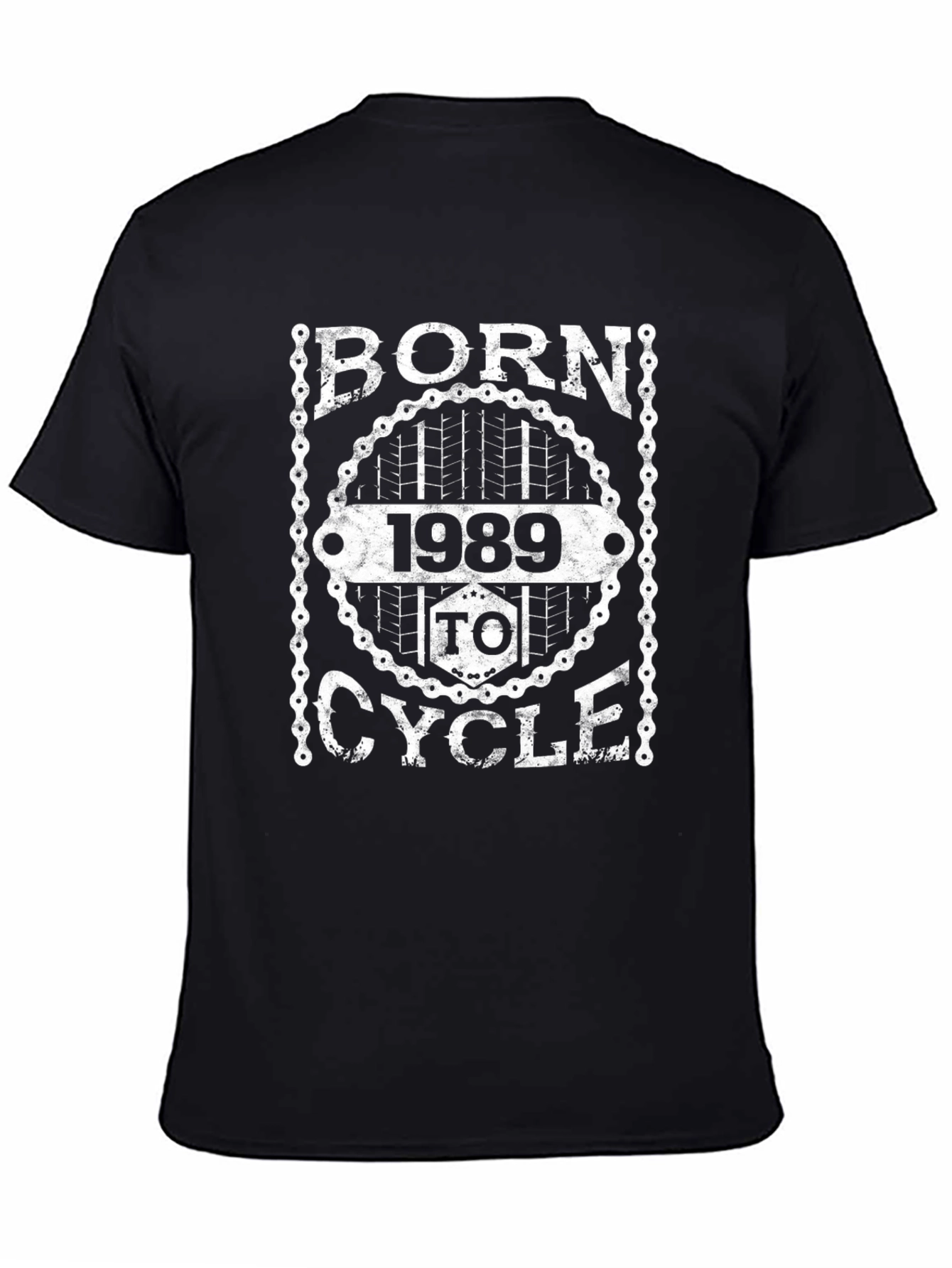 Born 1989 to Cycle Black Graphic Tee