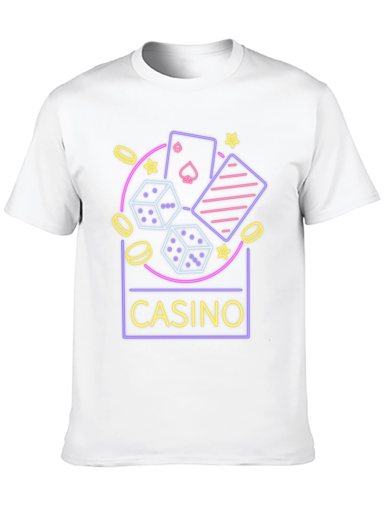 Casino Neon Graphic T-Shirt