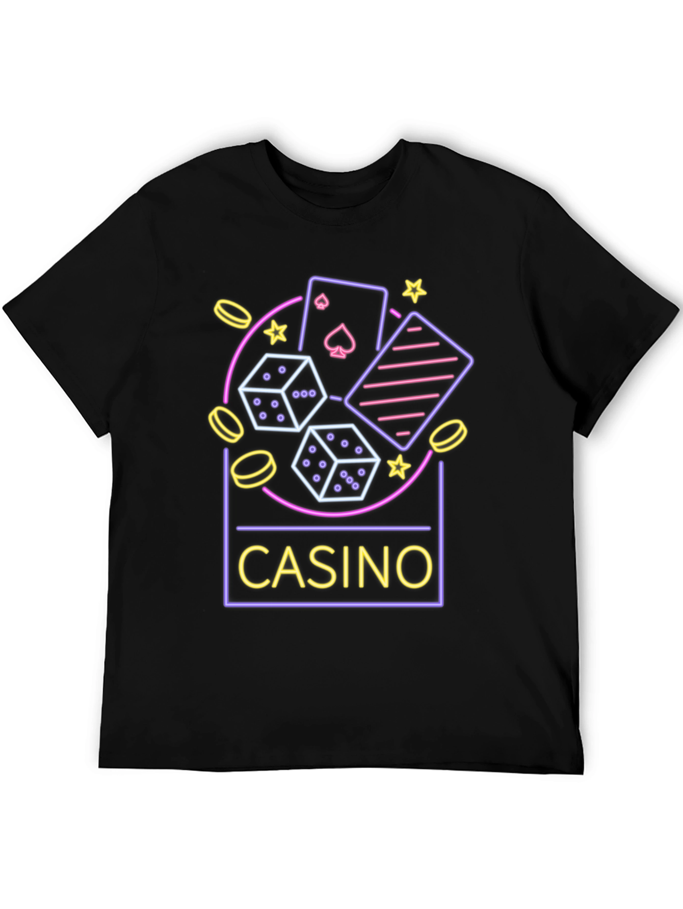 Casino Neon Graphic T-Shirt