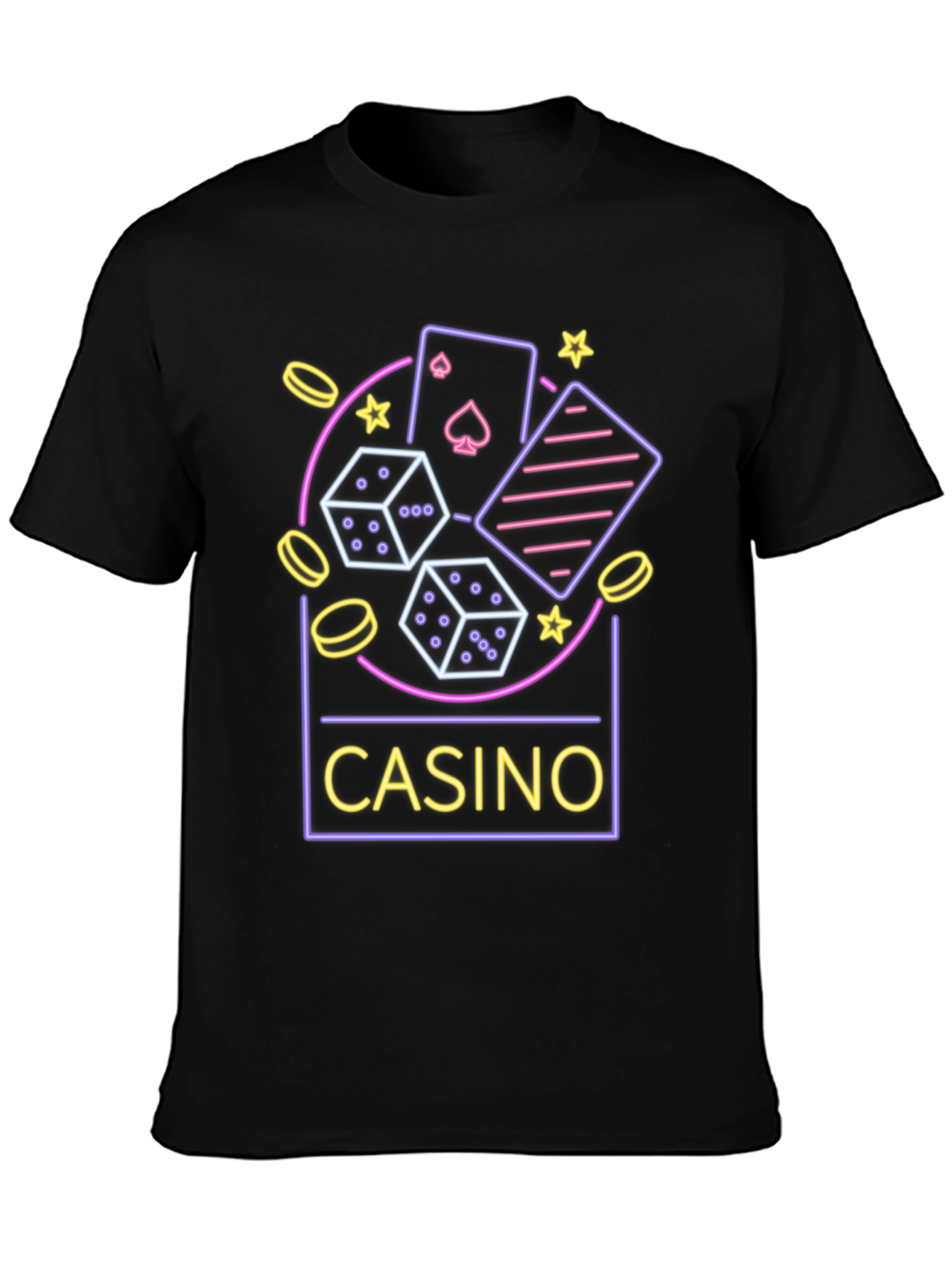 Casino Neon Graphic T-Shirt