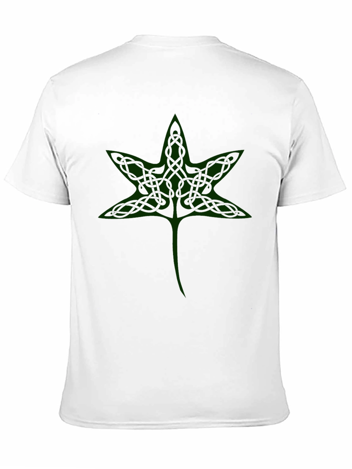 Celtic Knot Leaf Black T-Shirt