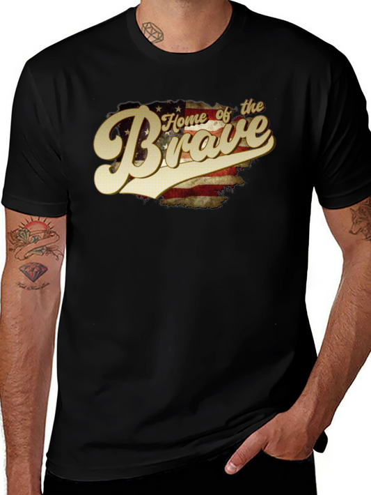 Home of the Brave Patriotic Graphic Tee