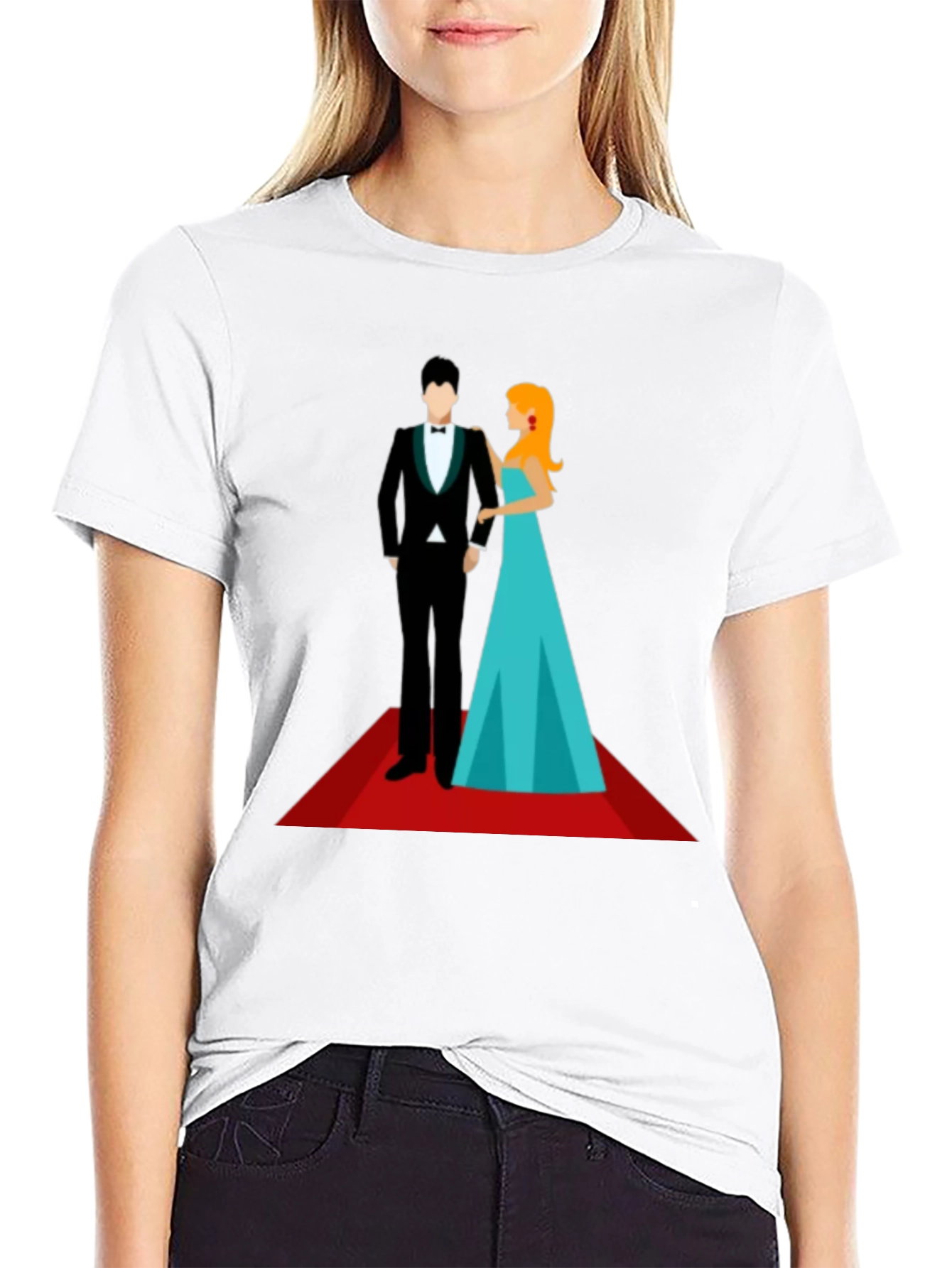 Red Carpet Affair T-Shirt - Stylish Graphic Tee