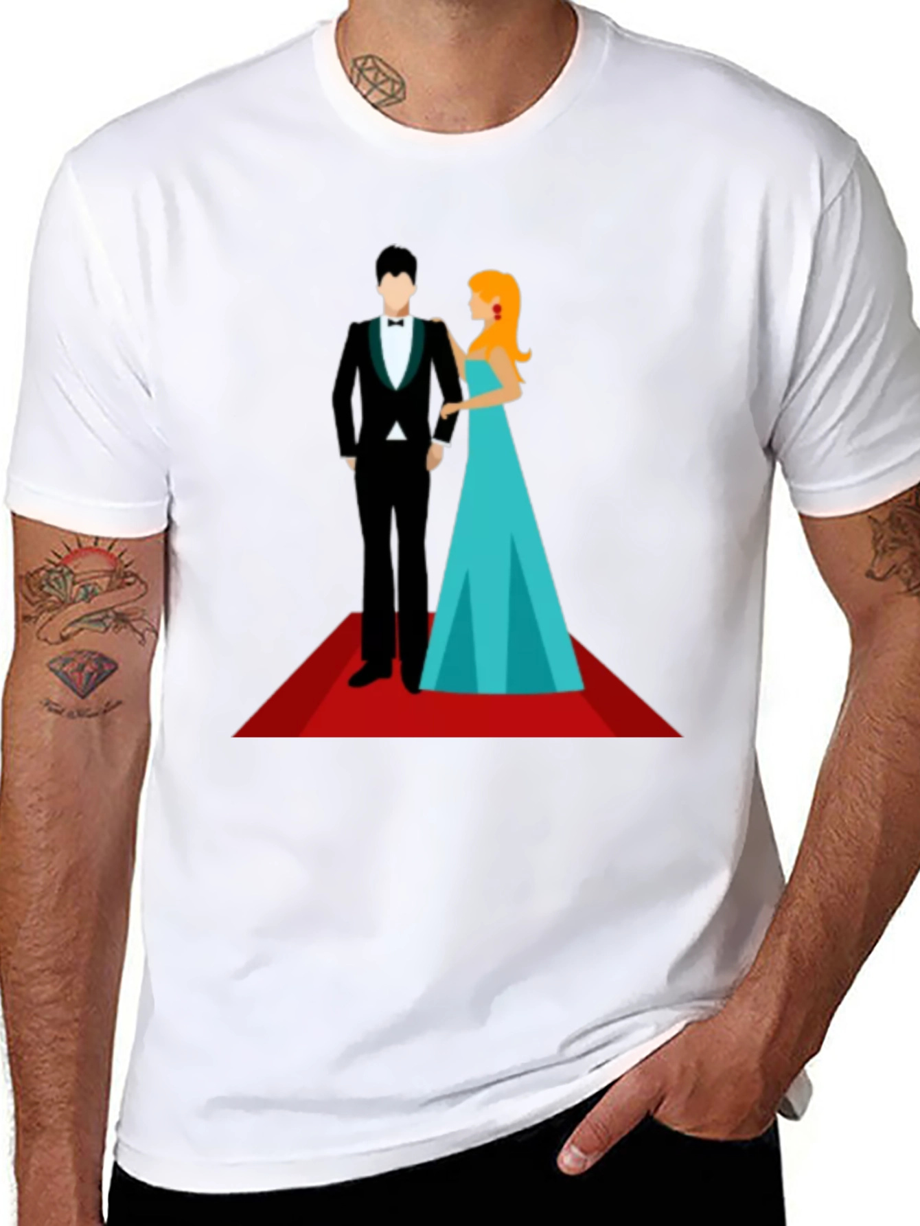 Red Carpet Affair T-Shirt - Stylish Graphic Tee
