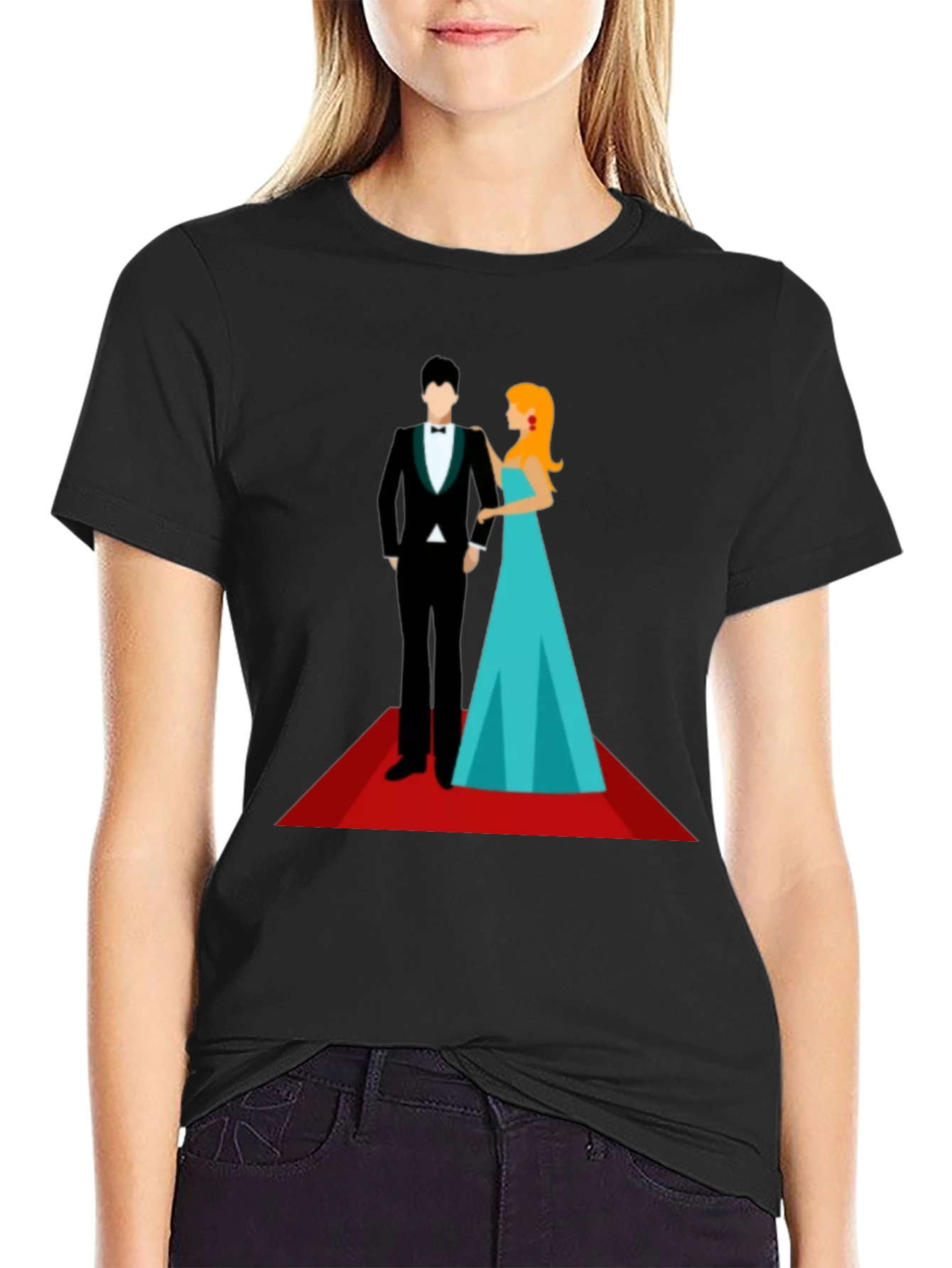 Red Carpet Affair T-Shirt - Stylish Graphic Tee