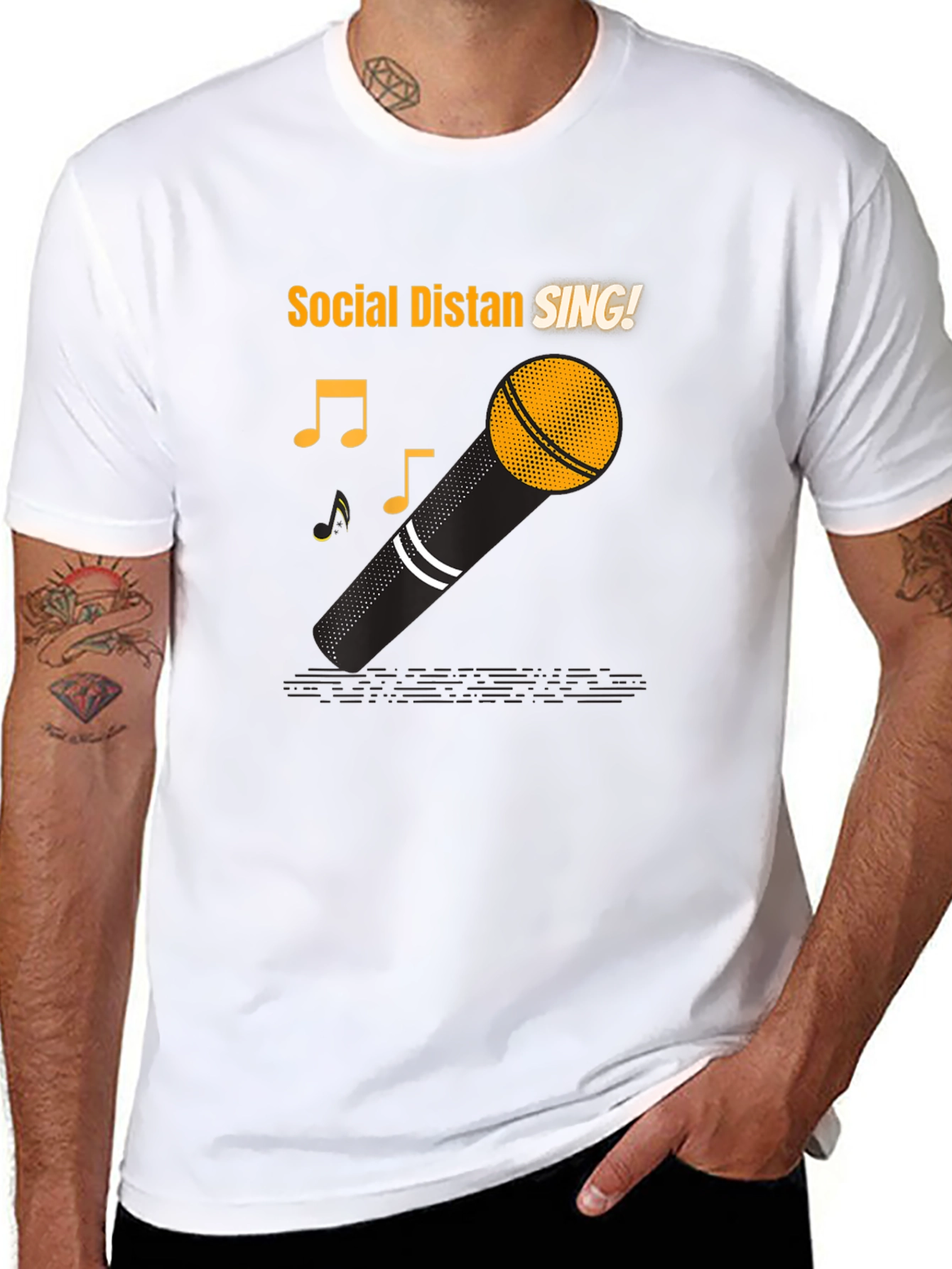 Social Distance Sing! Graphic Tee