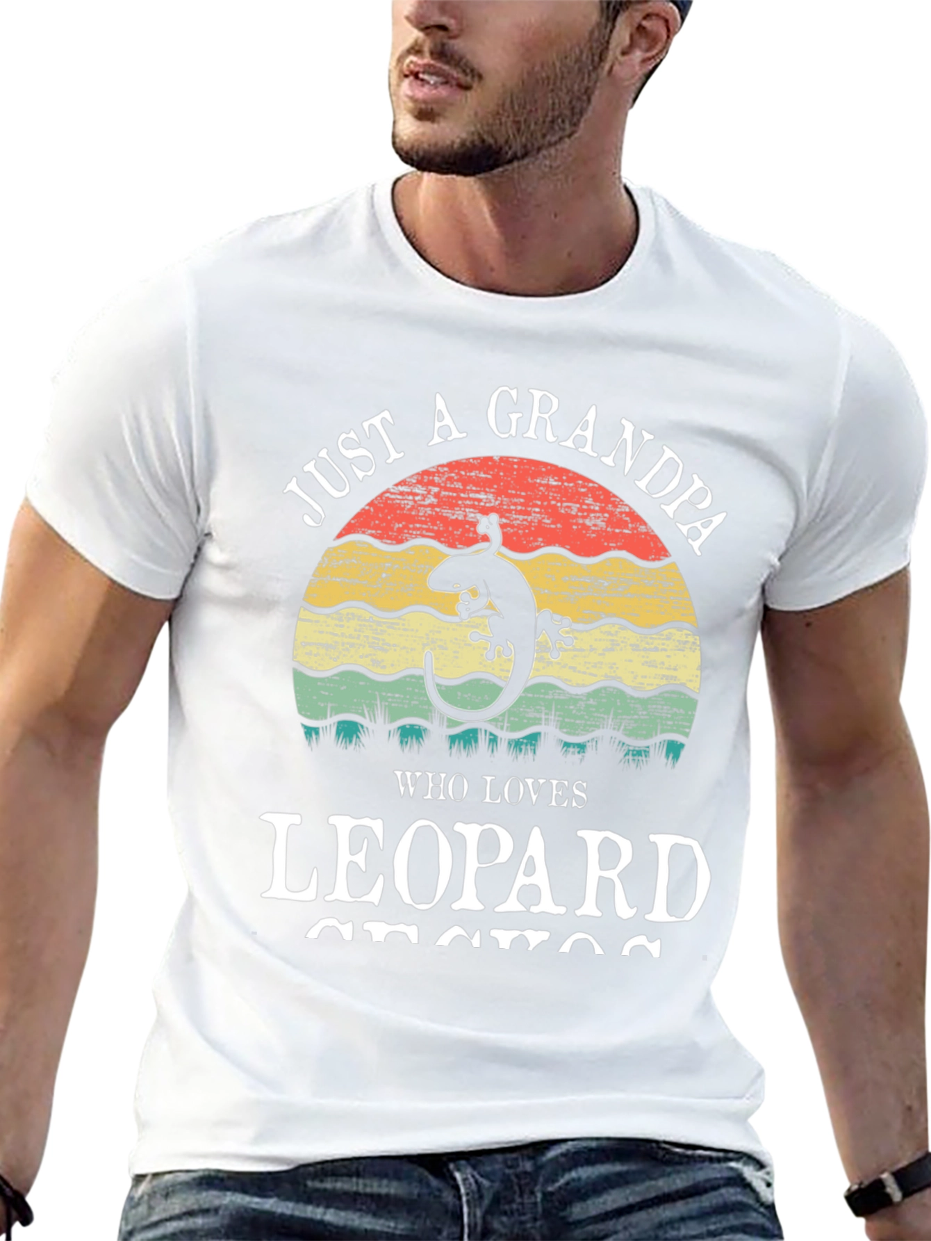 Grandpa Leopard Gecko T-Shirt - Lizard Lover Tee