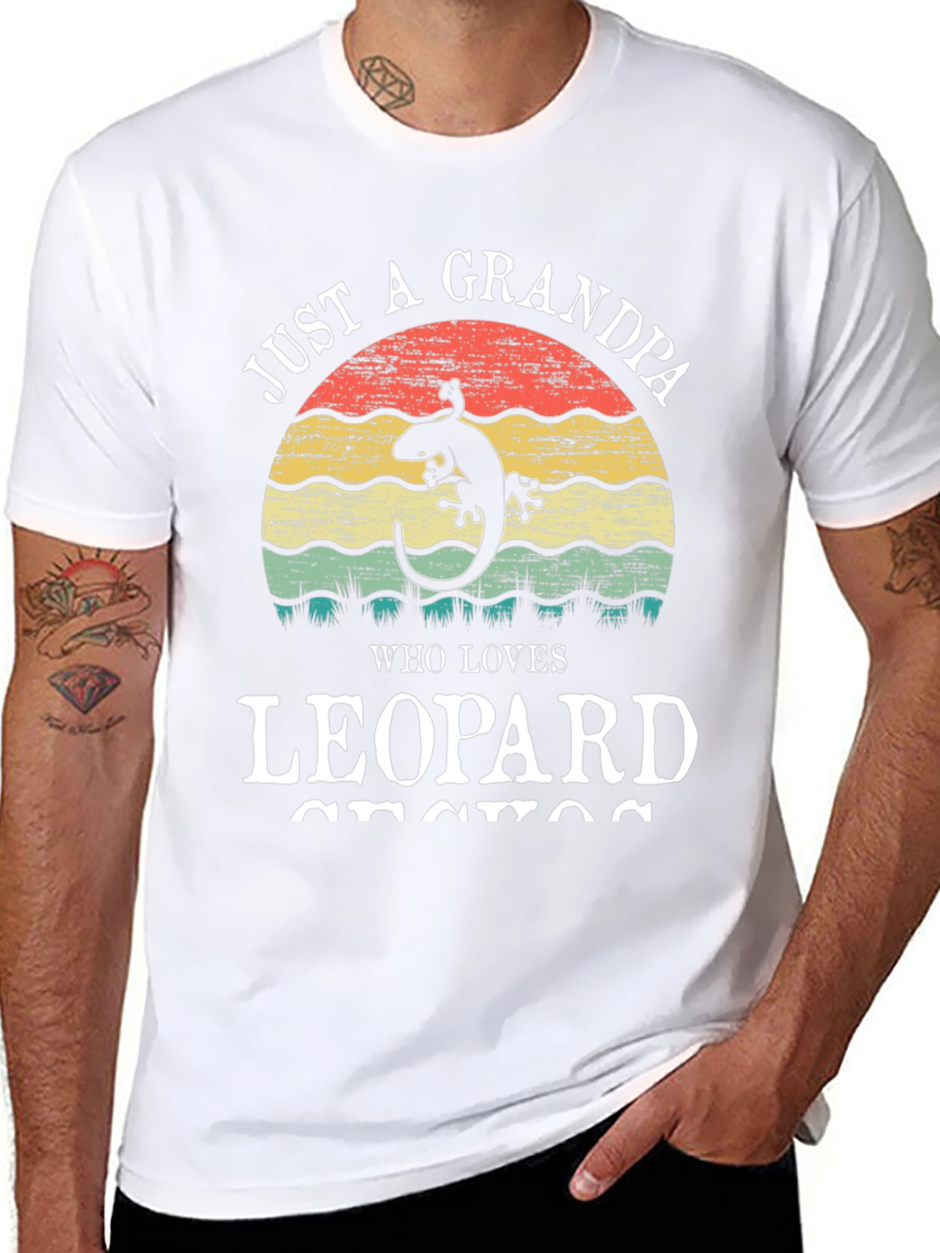 Grandpa Leopard Gecko T-Shirt - Lizard Lover Tee