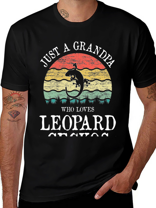 Grandpa Leopard Gecko T-Shirt - Lizard Lover Tee